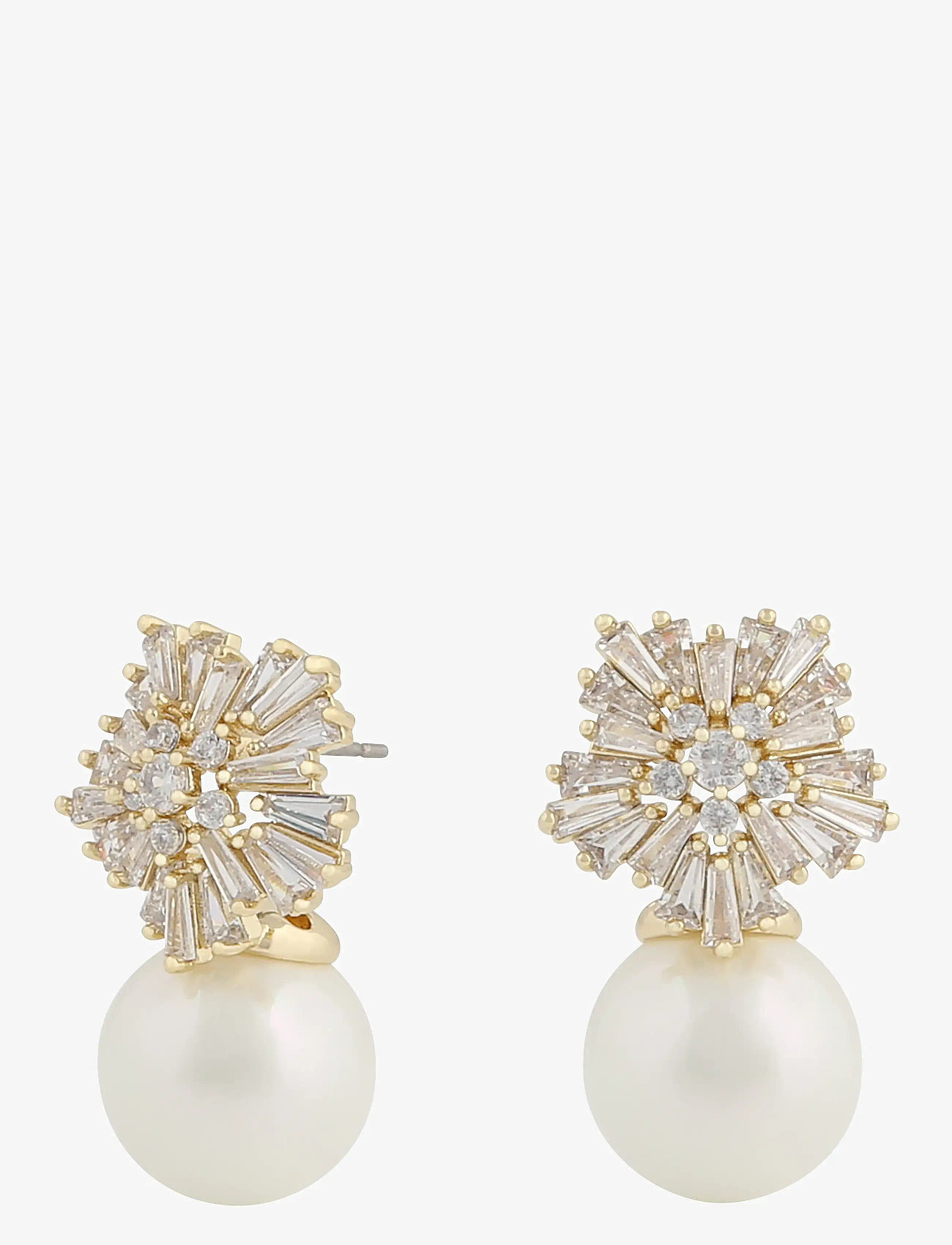 SNÖ of Sweden - Snö small pendant ear  g/clear - hängande örhängen - g/clear - 1