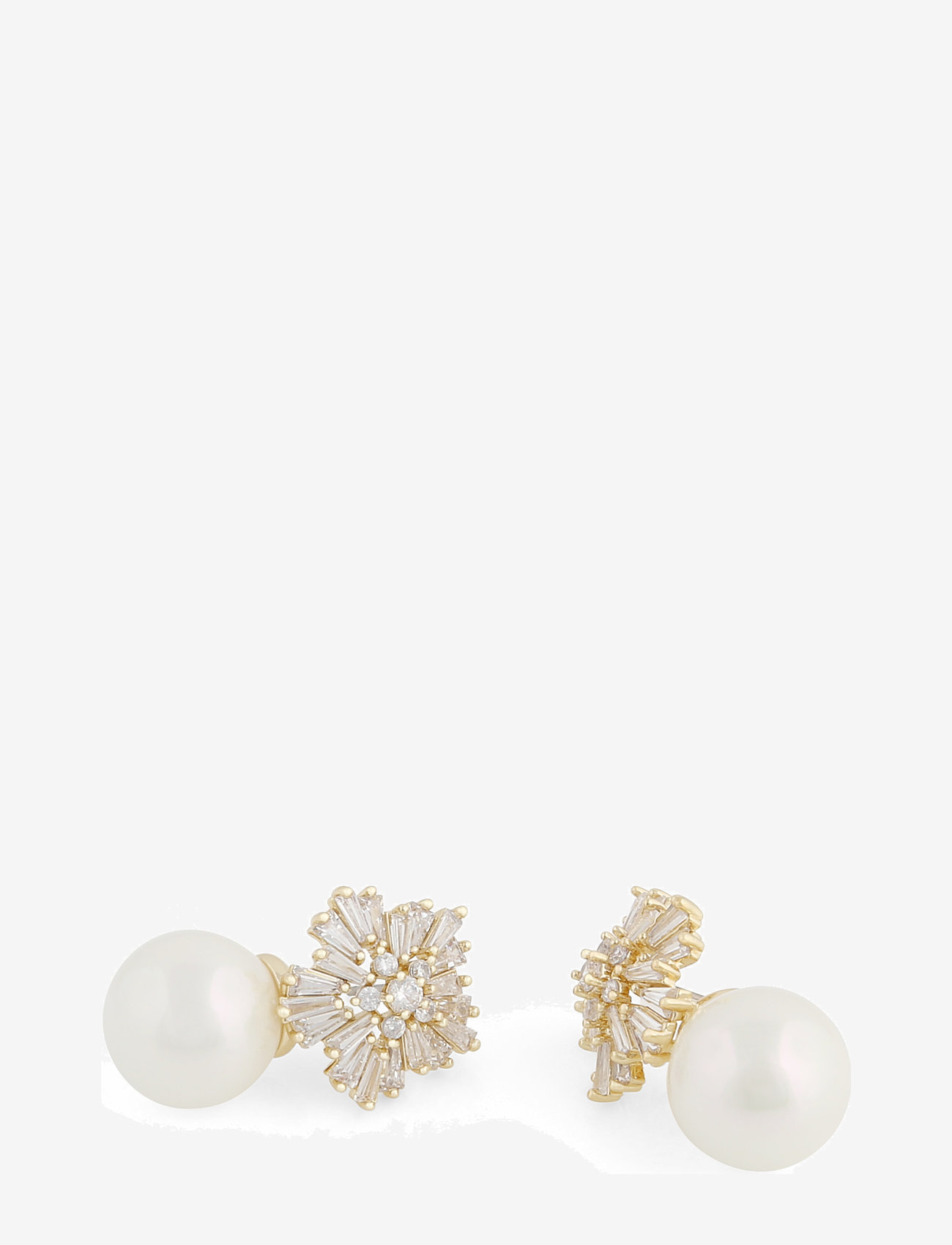 SNÖ of Sweden - Snö small pendant ear  g/clear - hängande örhängen - g/clear - 3