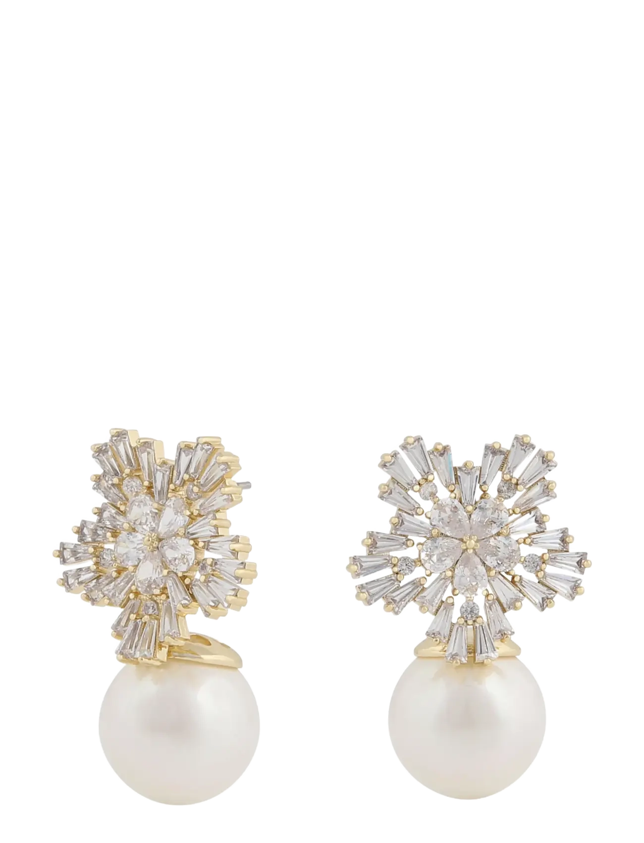 SNÖ of Sweden Snö pendant ear  g/clear - Onesize - Smykker - G/CLEAR / white