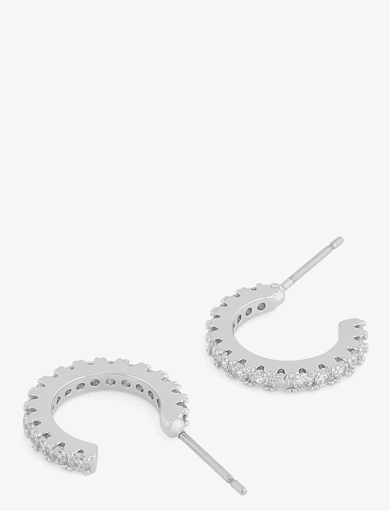 SNÖ of Sweden - Clarissa small oval ear s/clear - hoops kõrvarõngad - s/clear - 3