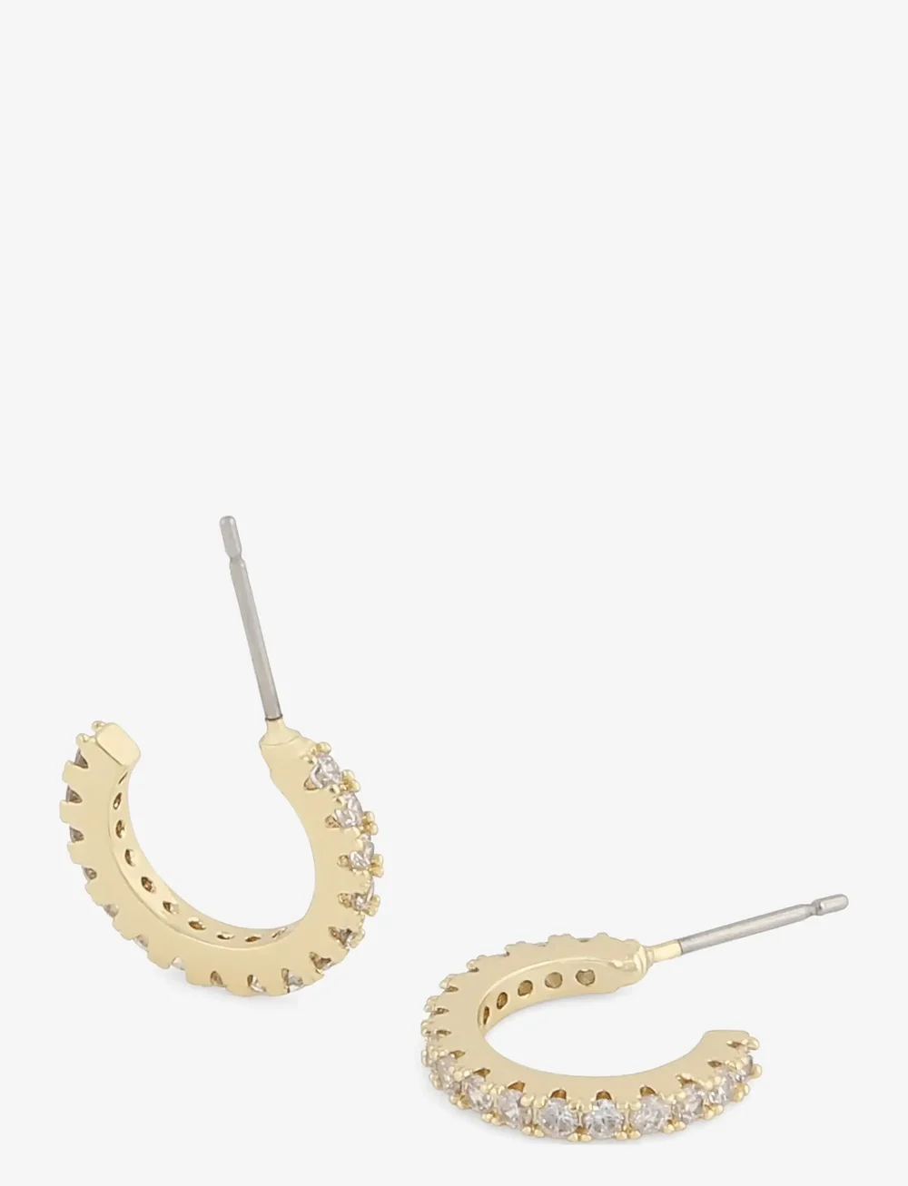 SNÖ of Sweden - Clarissa small oval ear g/clear - creoler & hoops - g/clear - 2