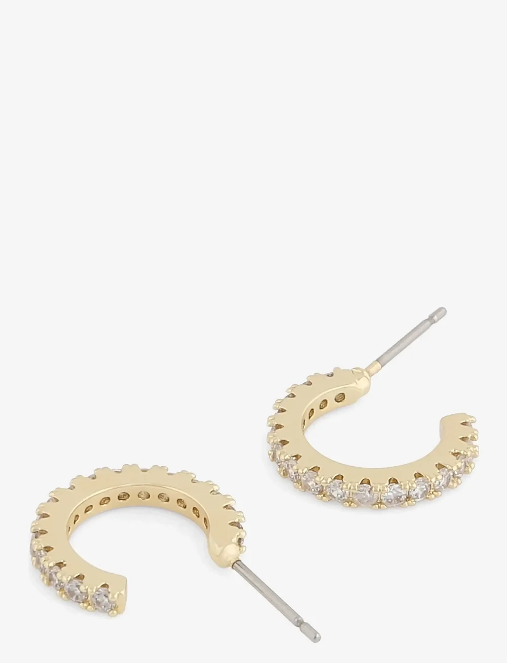 SNÖ of Sweden - Clarissa small oval ear g/clear - creoler & hoops - g/clear - 3