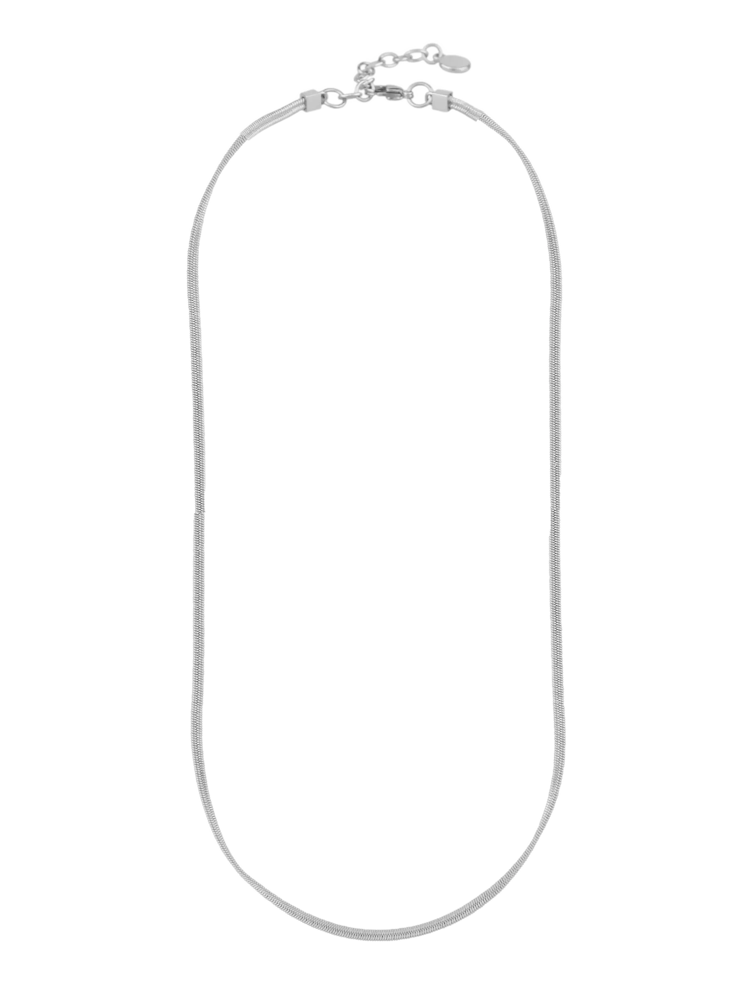 SNÖ of Sweden Chase Charlize neck 42 plain s - 42cm - Halsketten - PLAIN S / silver