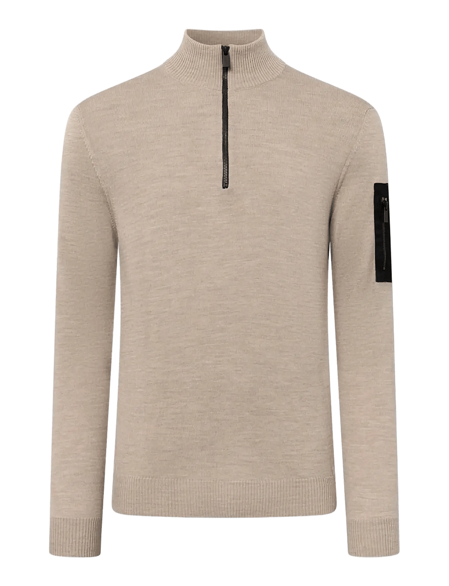 SNOOT - LUCCA 1/2 ZIP M - pullover mit halbem reißverschluss - bambu - 0