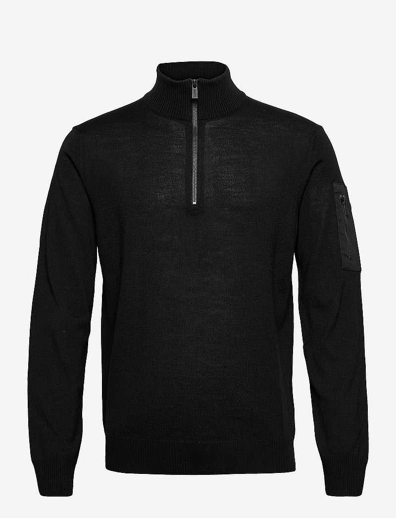 SNOOT - LUCCA 1/2 ZIP M - pullover mit halbem reißverschluss - black - 1