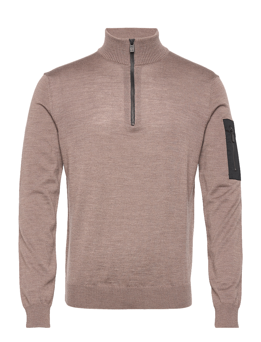 SNOOT - LUCCA 1/2 ZIP M - half zip-tröjor - morel - 1