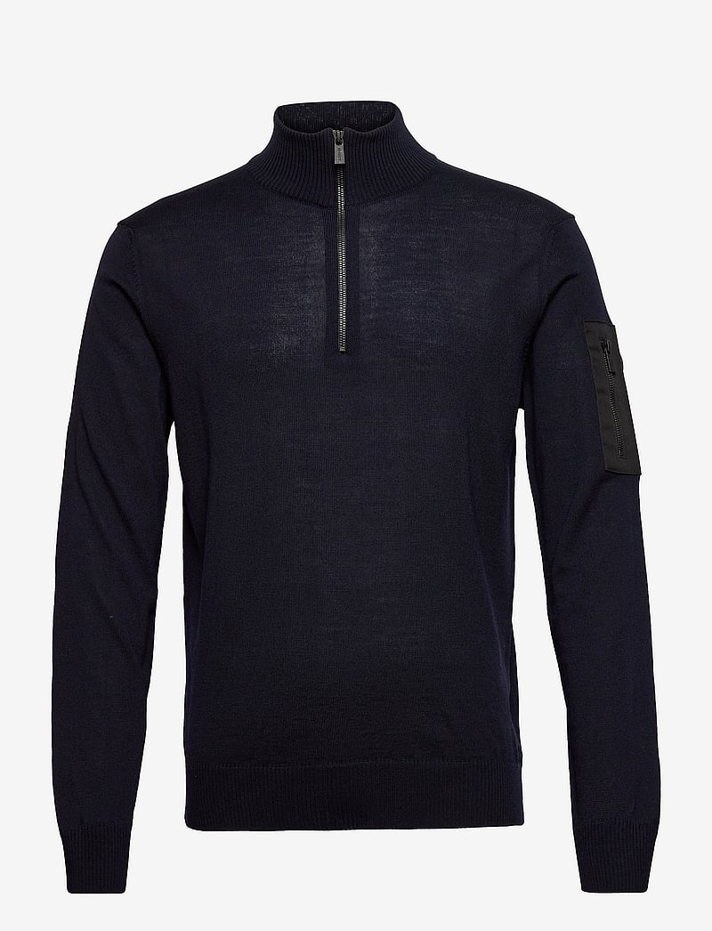 SNOOT - LUCCA 1/2 ZIP M - halfzip strik - navy - 0
