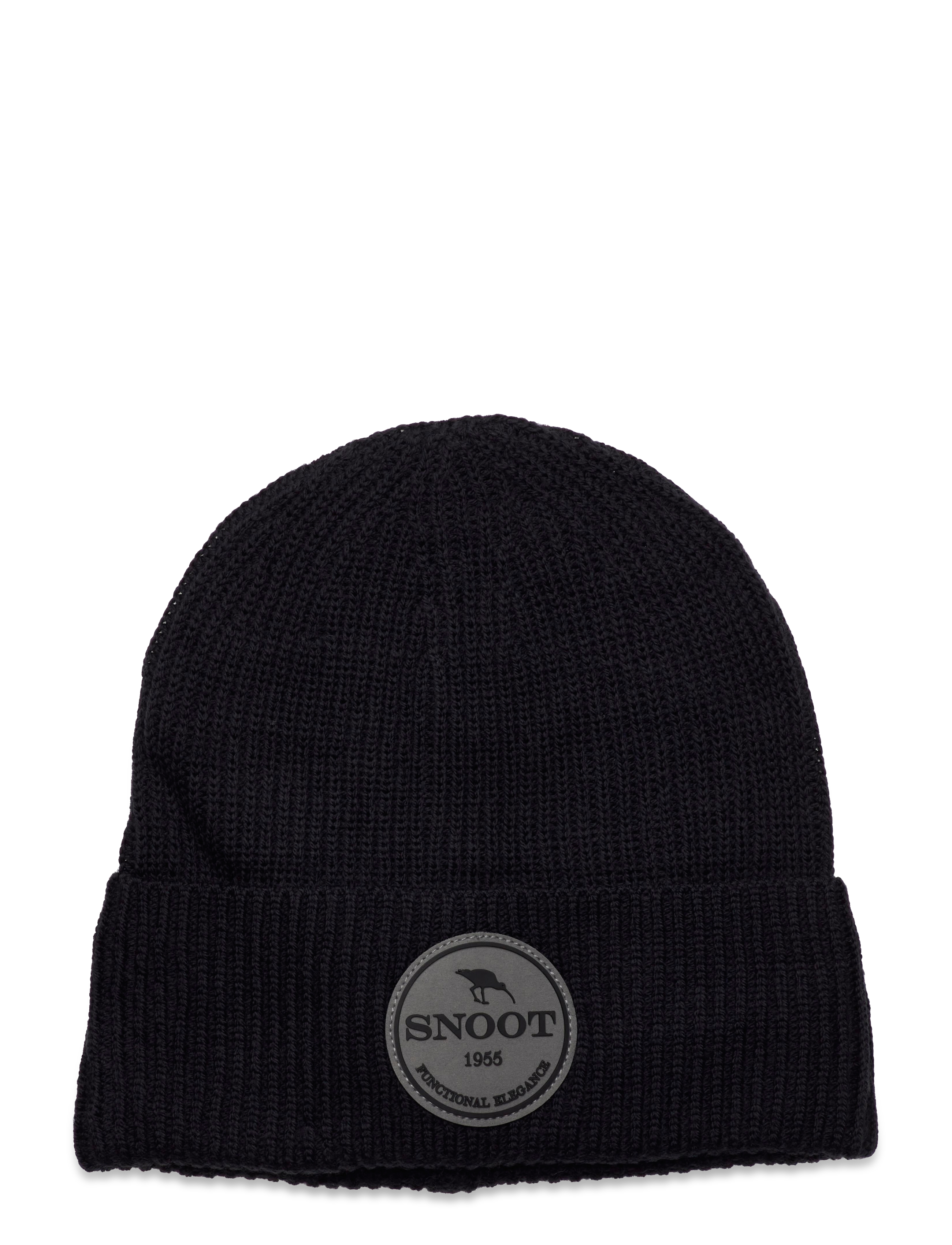 SNOOT MERINO WOOL BEANIE M - Accessoires - BLACK / black