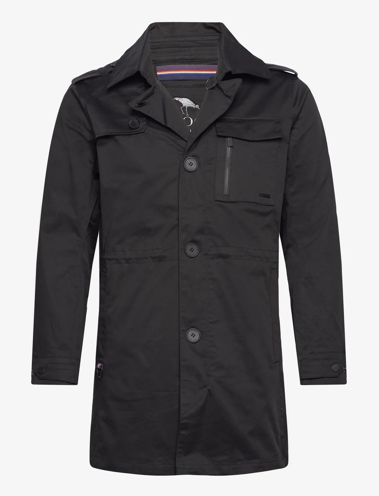 SNOOT - VARAZZE COAT M - trench coats - black - 1