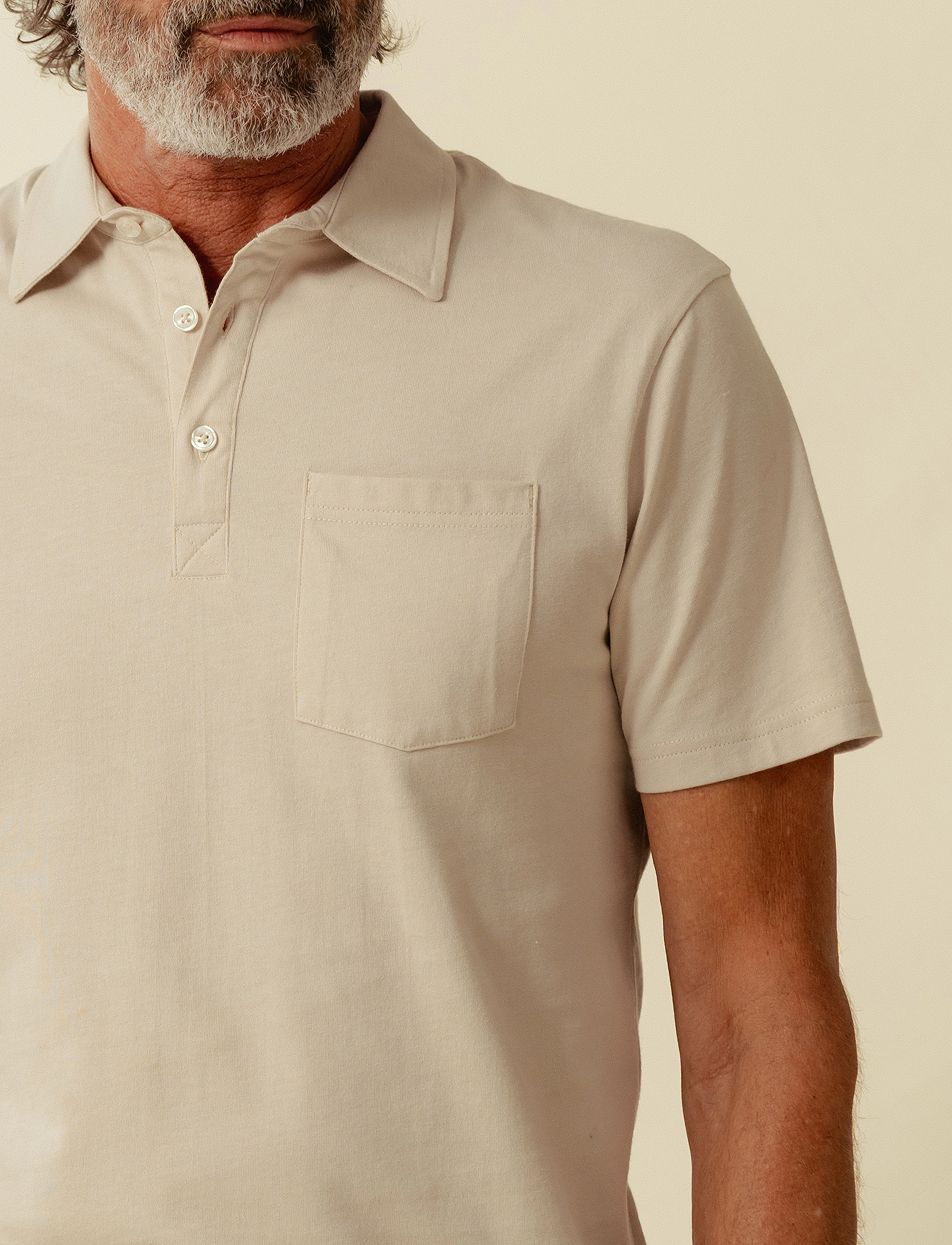 SNOOT - ARESE SS POLO M - peyote - 3