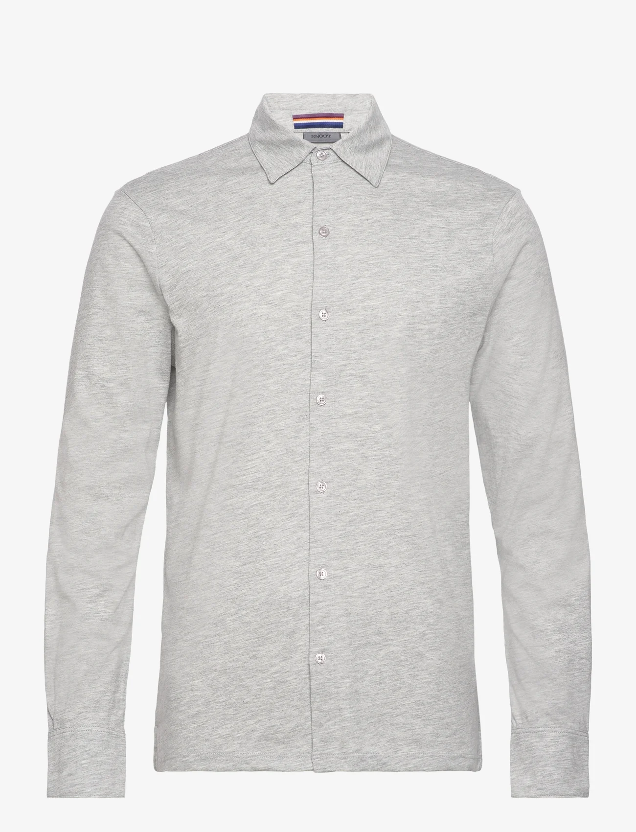 SNOOT - FIERE LS SHIRT M - polo marškinėliai ilgomis rankovėmis - grey melange - 0