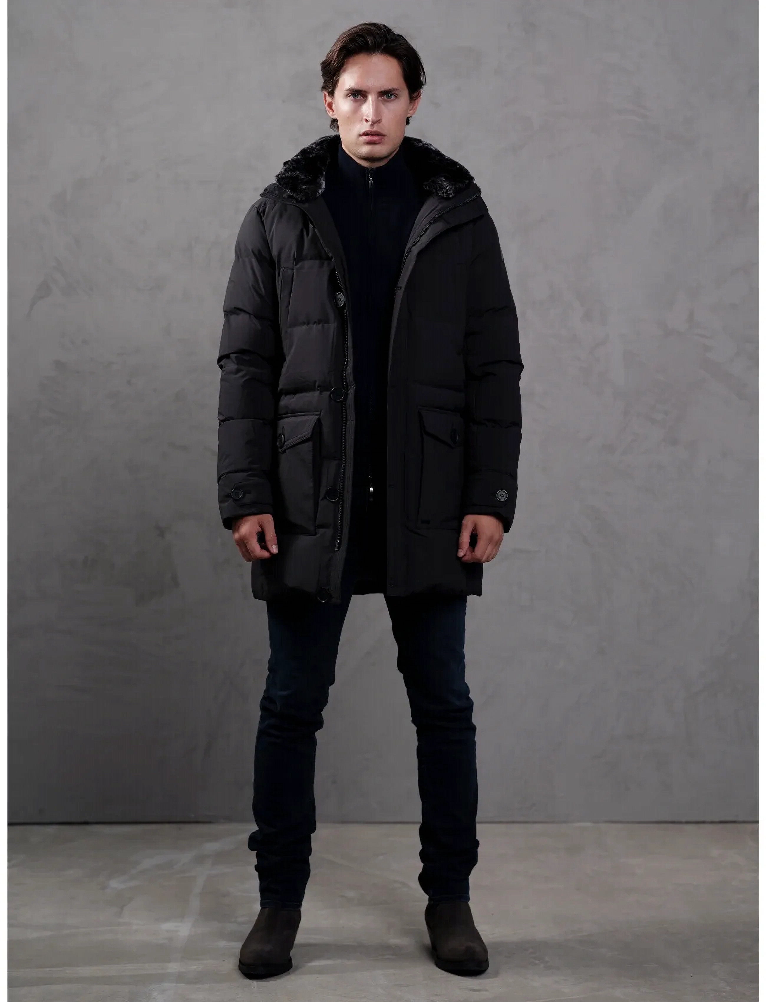 SNOOT - PERUZZO JKT M - parkad - black - 3