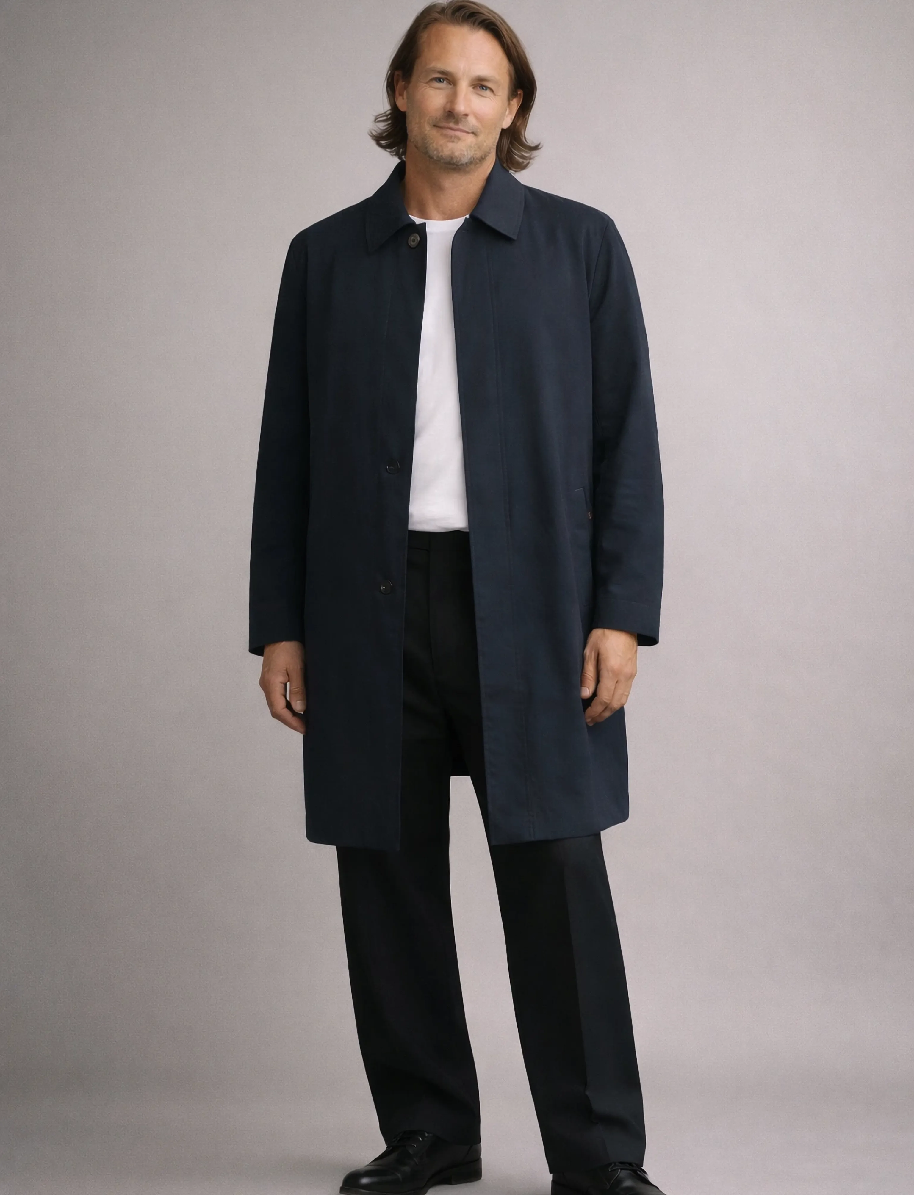 SNOOT COLLODI COAT M - Paltai - NAVY / navy