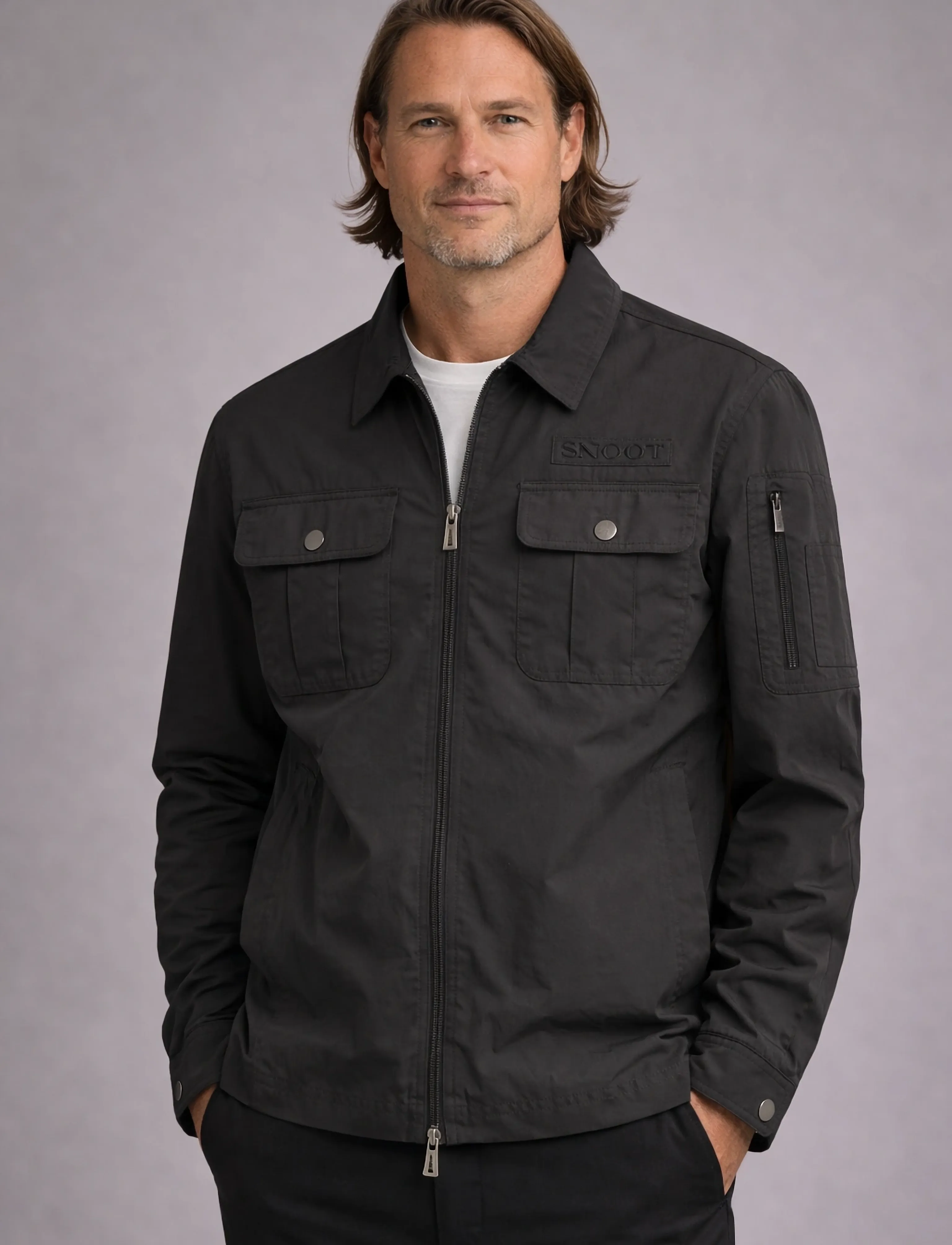 SNOOT - UDINE OVERSHIRT M - forårsjakker - green forest - 0