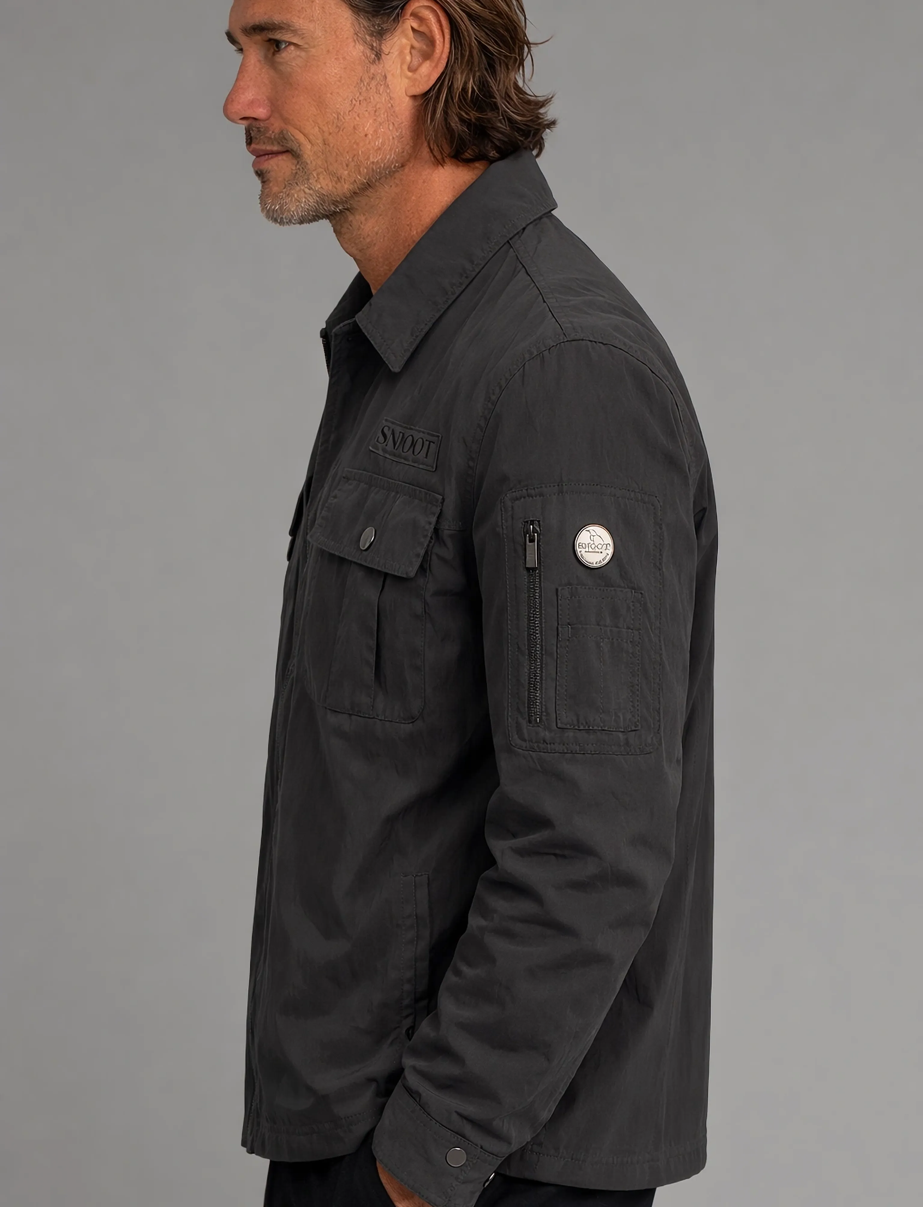SNOOT - UDINE OVERSHIRT M - forårsjakker - green forest - 4