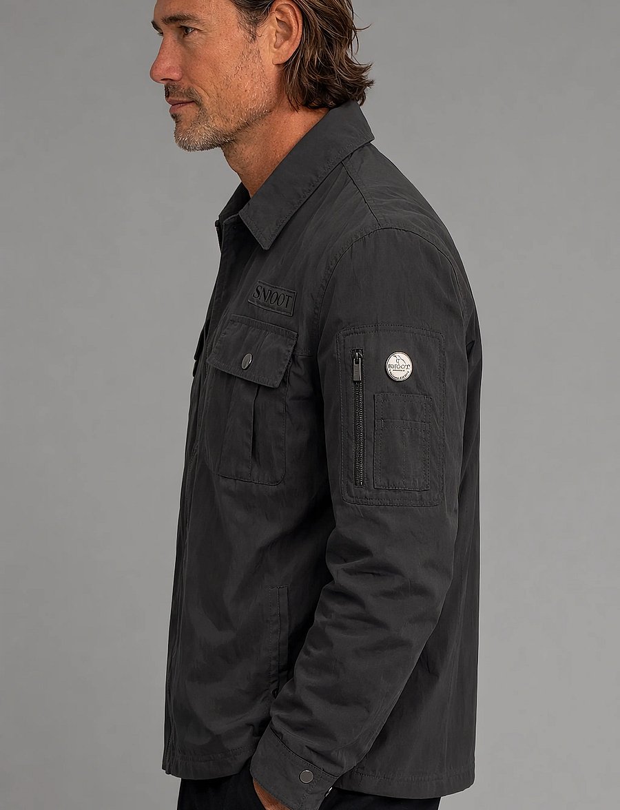 SNOOT - UDINE OVERSHIRT M - forårsjakker - green forest - 4