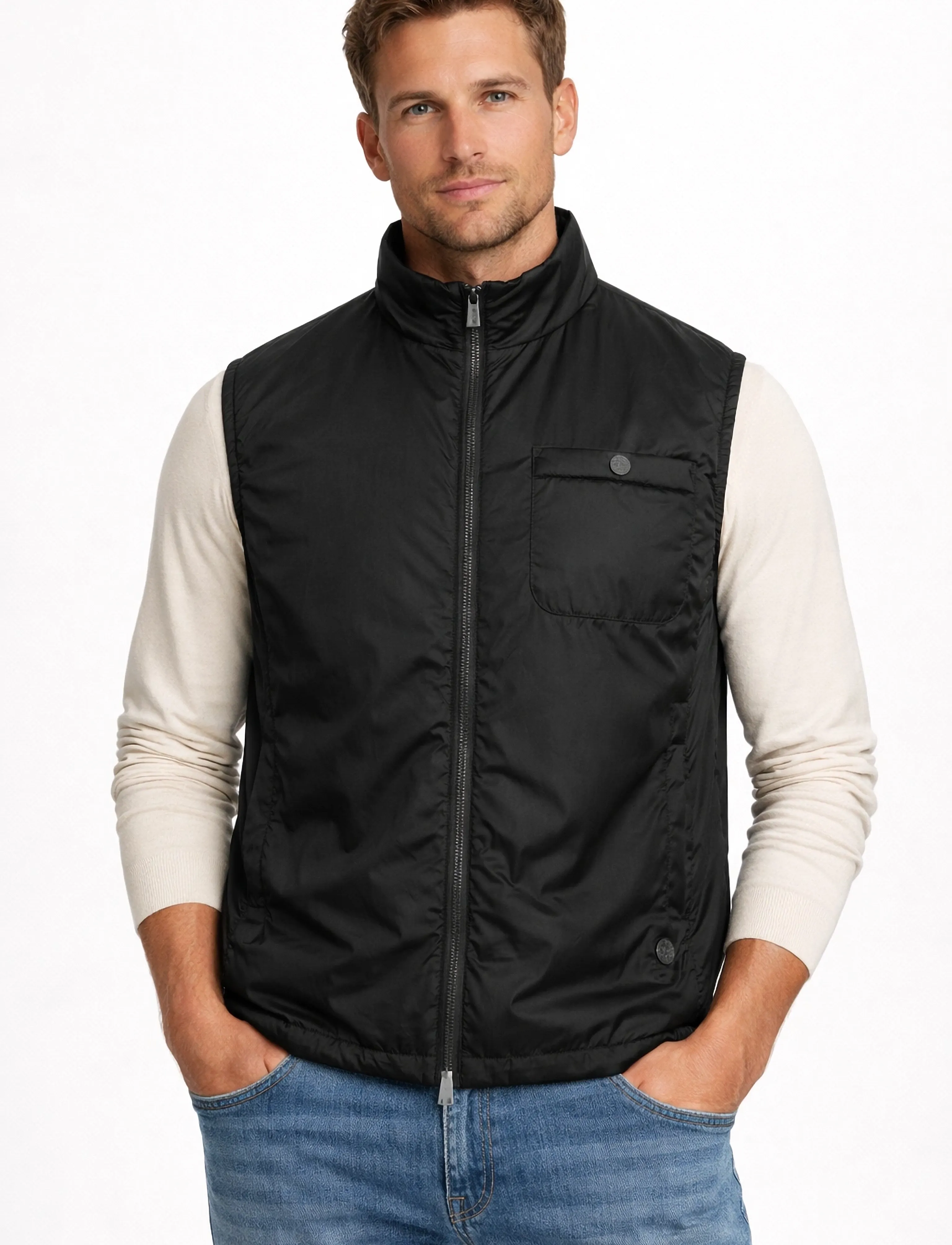SNOOT Fassa Vest M, Mænd, Vatteret Vest, Sort, Str: L