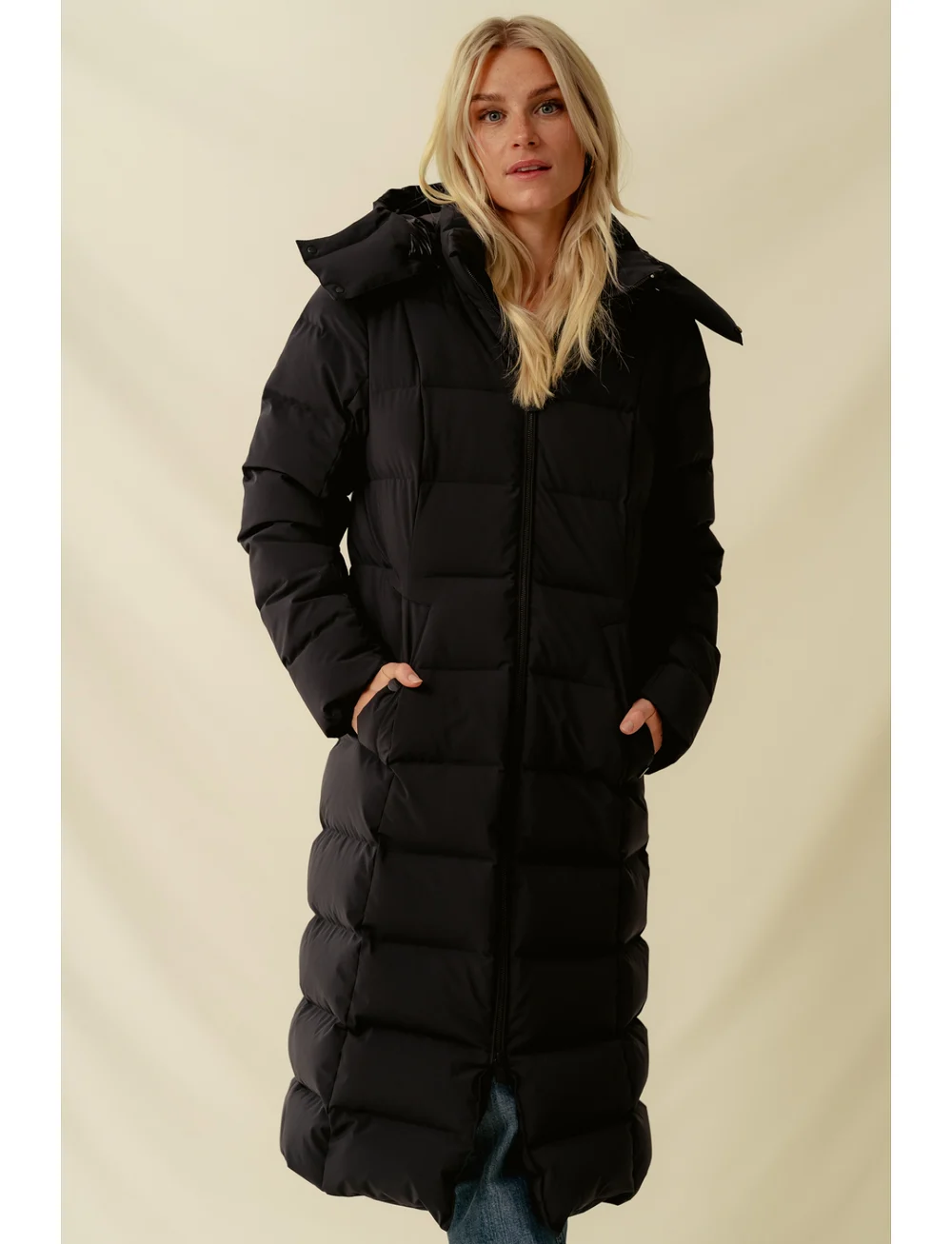 SNOOT - CUNEO JKT W - gewatteerde lange jassen - black - 0