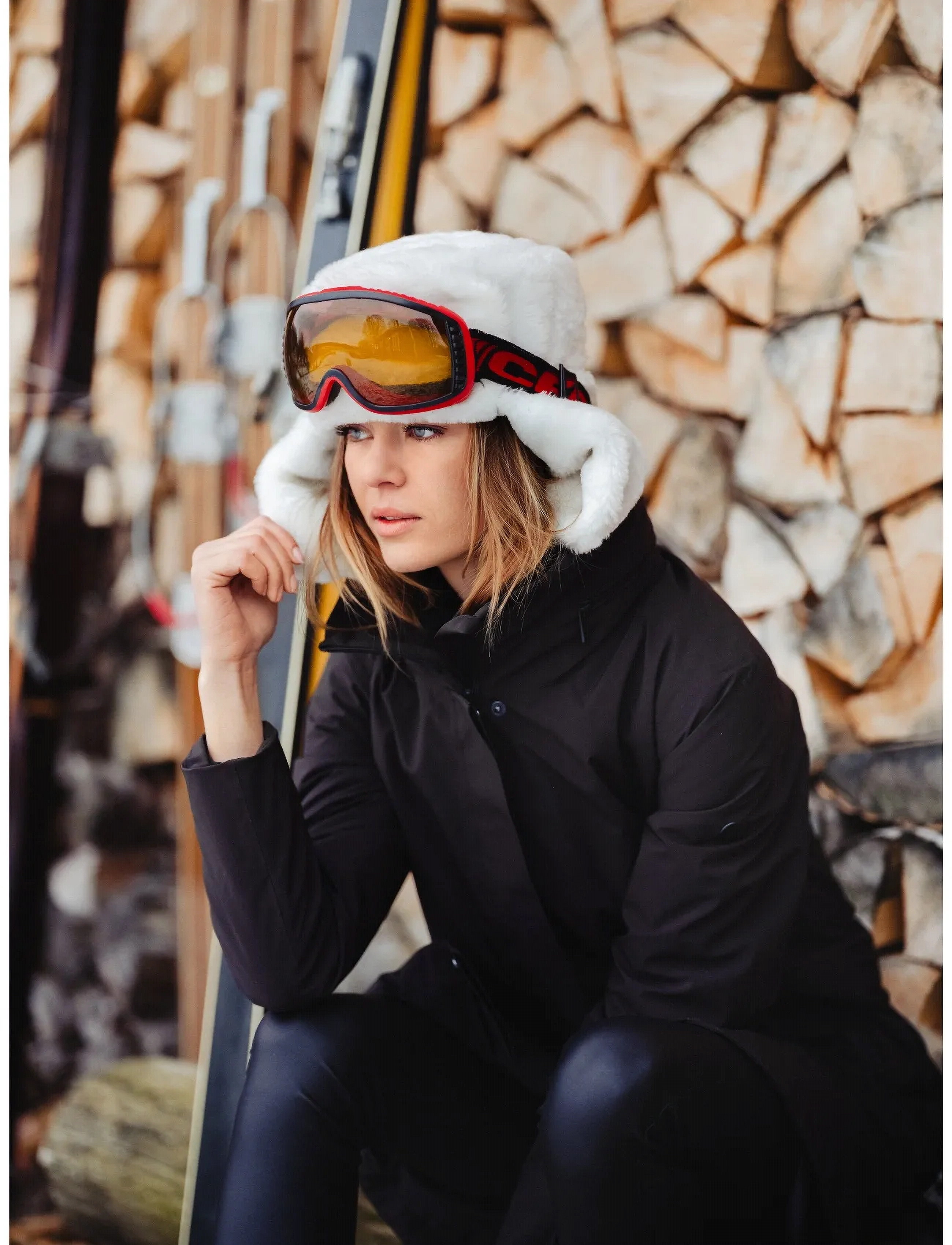 SNOOT - BIELLA COAT W - viršutiniai drabužiai - black - 5