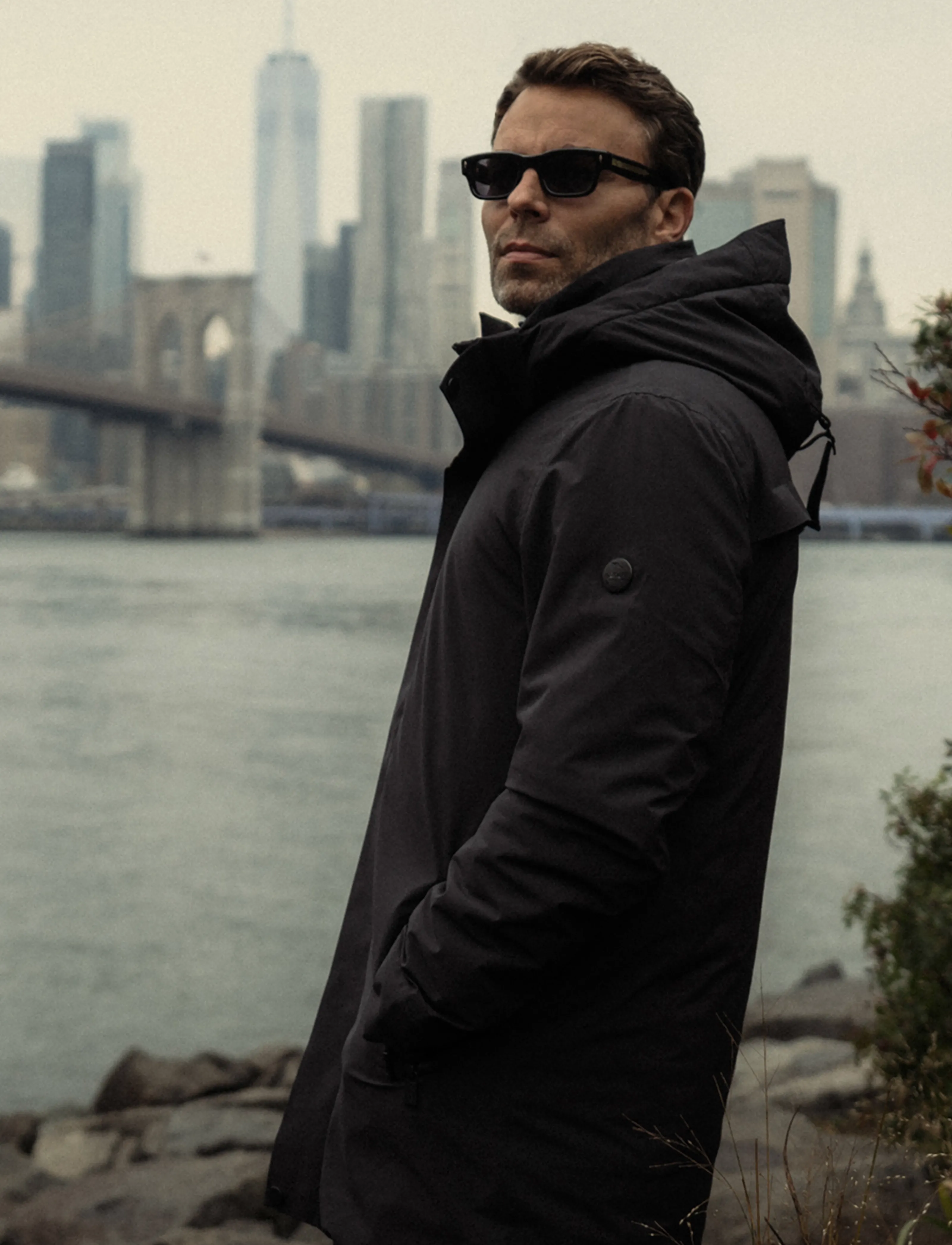 SNOOT TERAMO COAT M - Jacken & Mäntel - BLACK / navy
