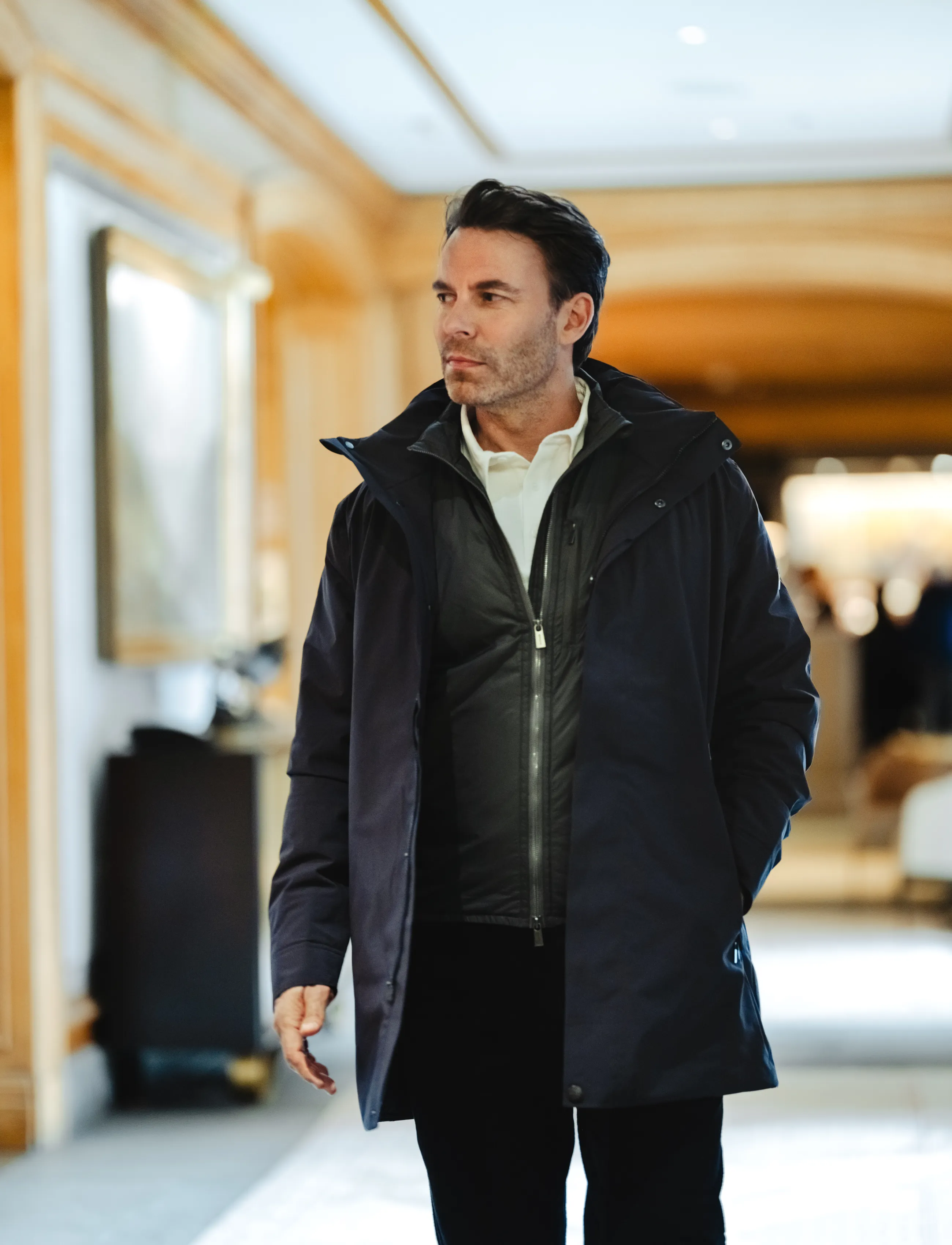 SNOOT TERAMO COAT M - Ytterkläder - BLACK / navy