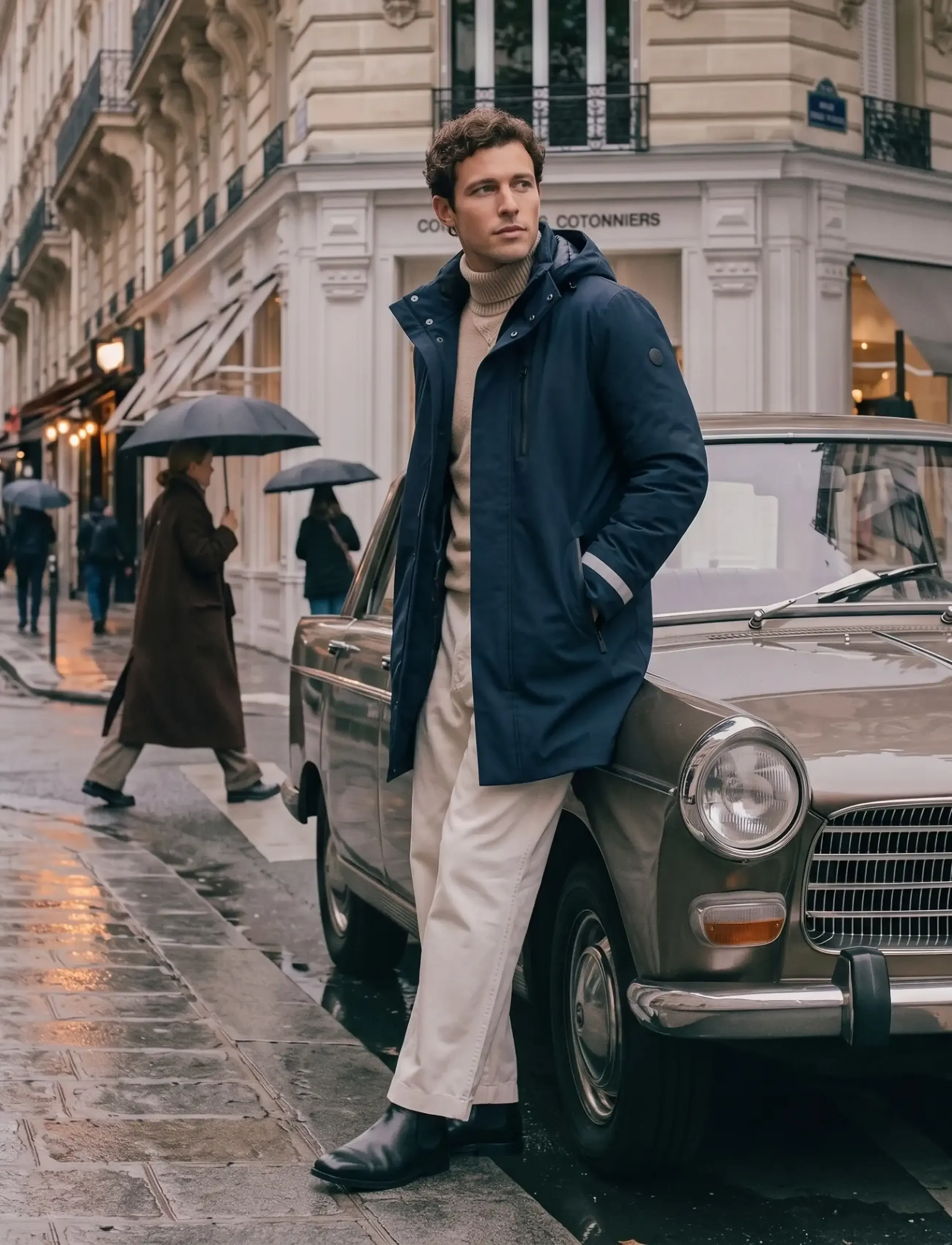SNOOT TERAMO COAT M - SNOOT - NAVY / navy