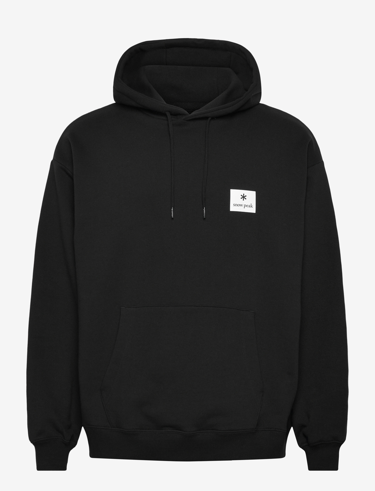 SNOW PEAK - NSD Square Logo Hoodie - toppar - black - 0