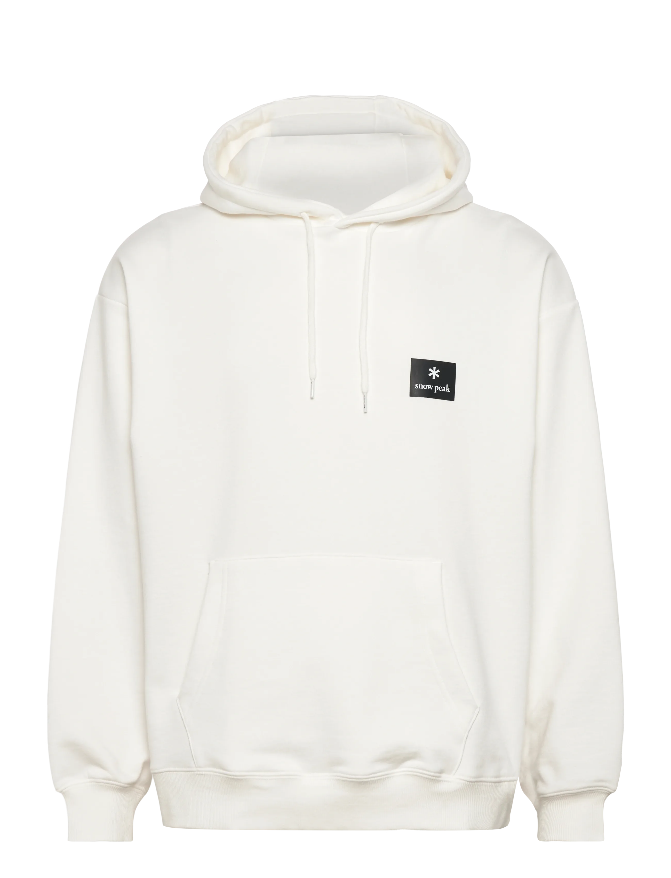 SNOW PEAK Nsd Square Logo Hoodie, S, White, Sport Sweatshirts & Hoodies > Sport Hoodies, Herre