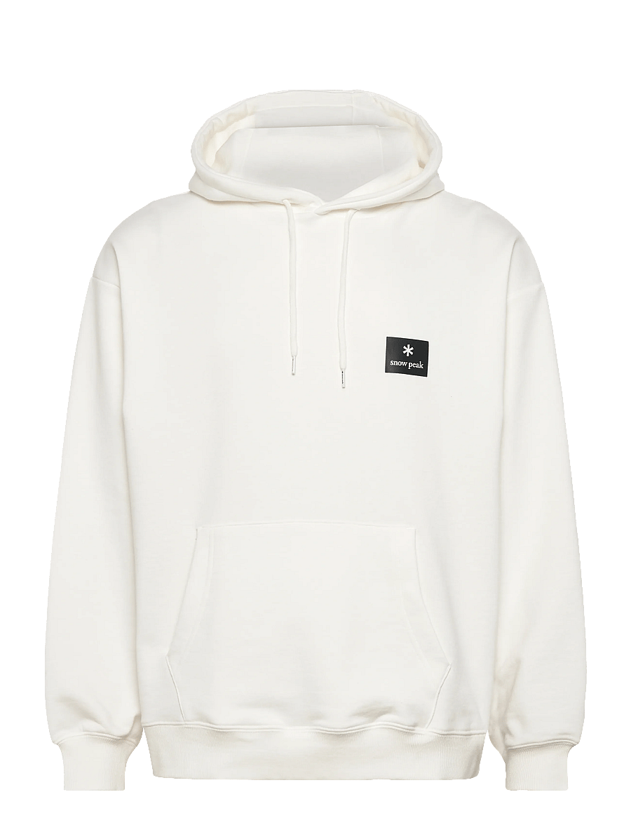 SNOW PEAK - NSD Square Logo Hoodie - huvtröjor - off white - 0