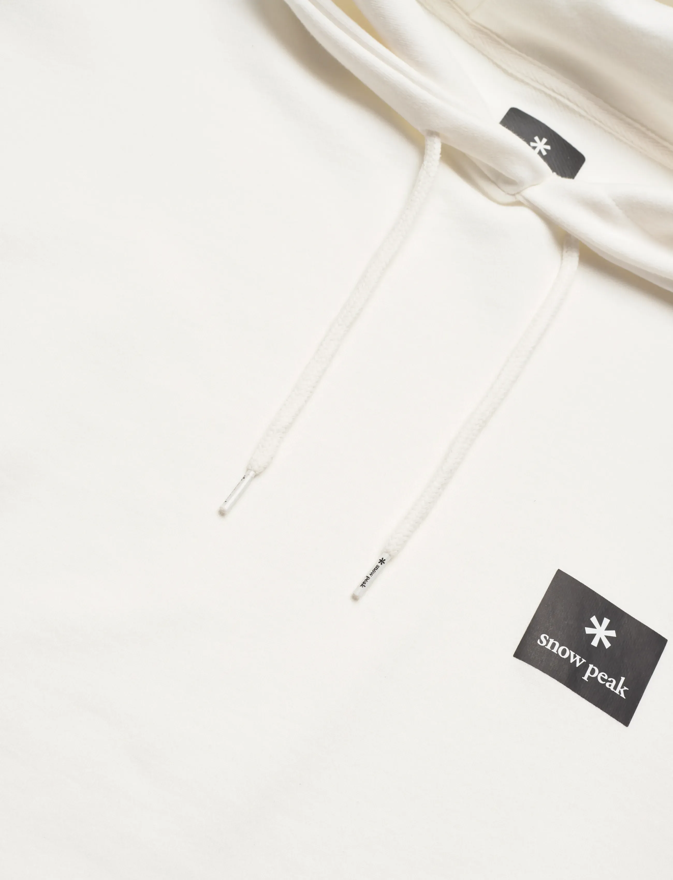 SNOW PEAK - NSD Square Logo Hoodie - tops - off white - 2