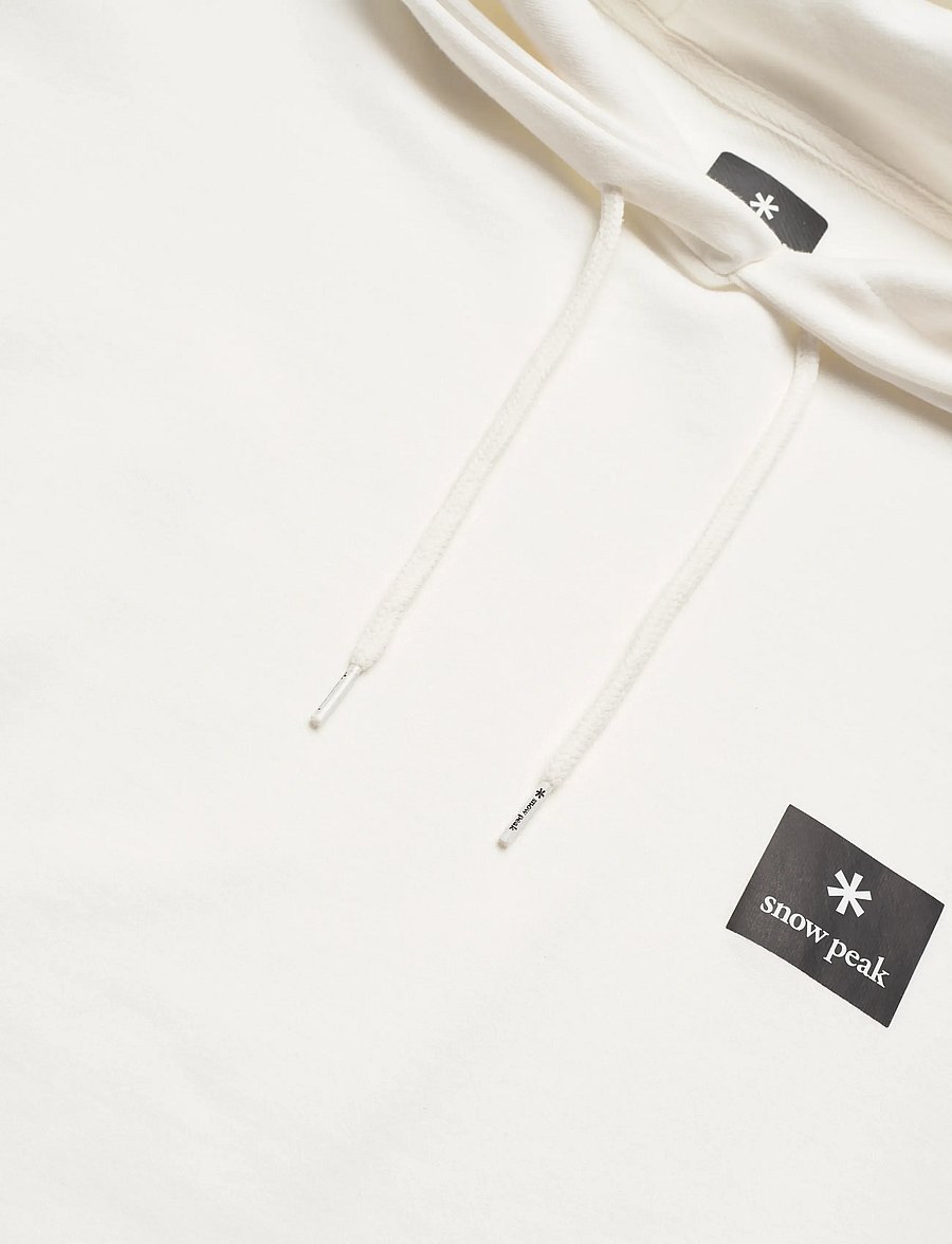 SNOW PEAK - NSD Square Logo Hoodie - huvtröjor - off white - 2