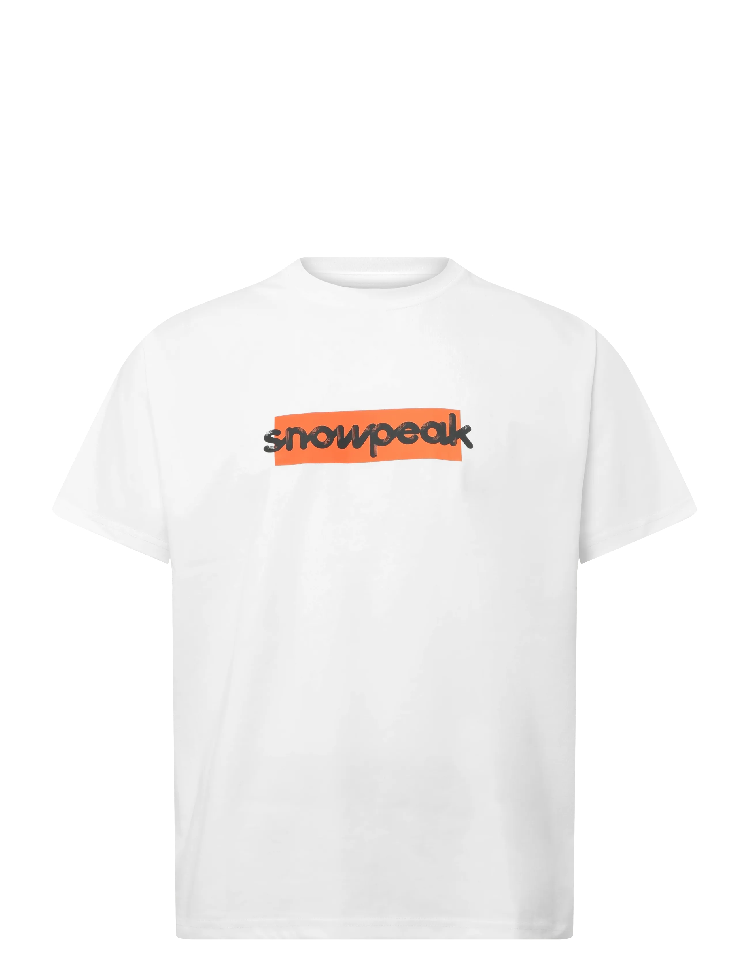 SNOW PEAK SP Reflective Typography T-Shirt - SNOW PEAK - OFF WHITE / cream