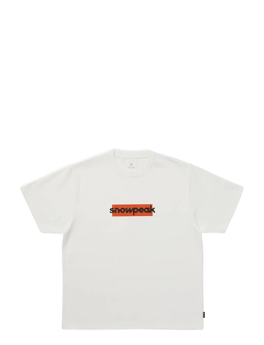 SNOW PEAK - SP Reflective Typography T-Shirt - off white - 1