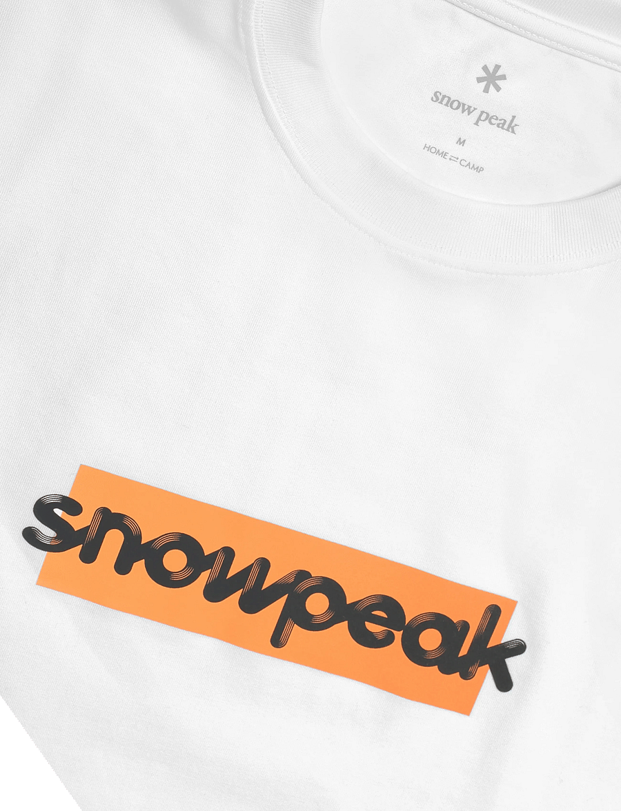 SNOW PEAK - SP Reflective Typography T-Shirt - tops & t-shirts - off white - 3