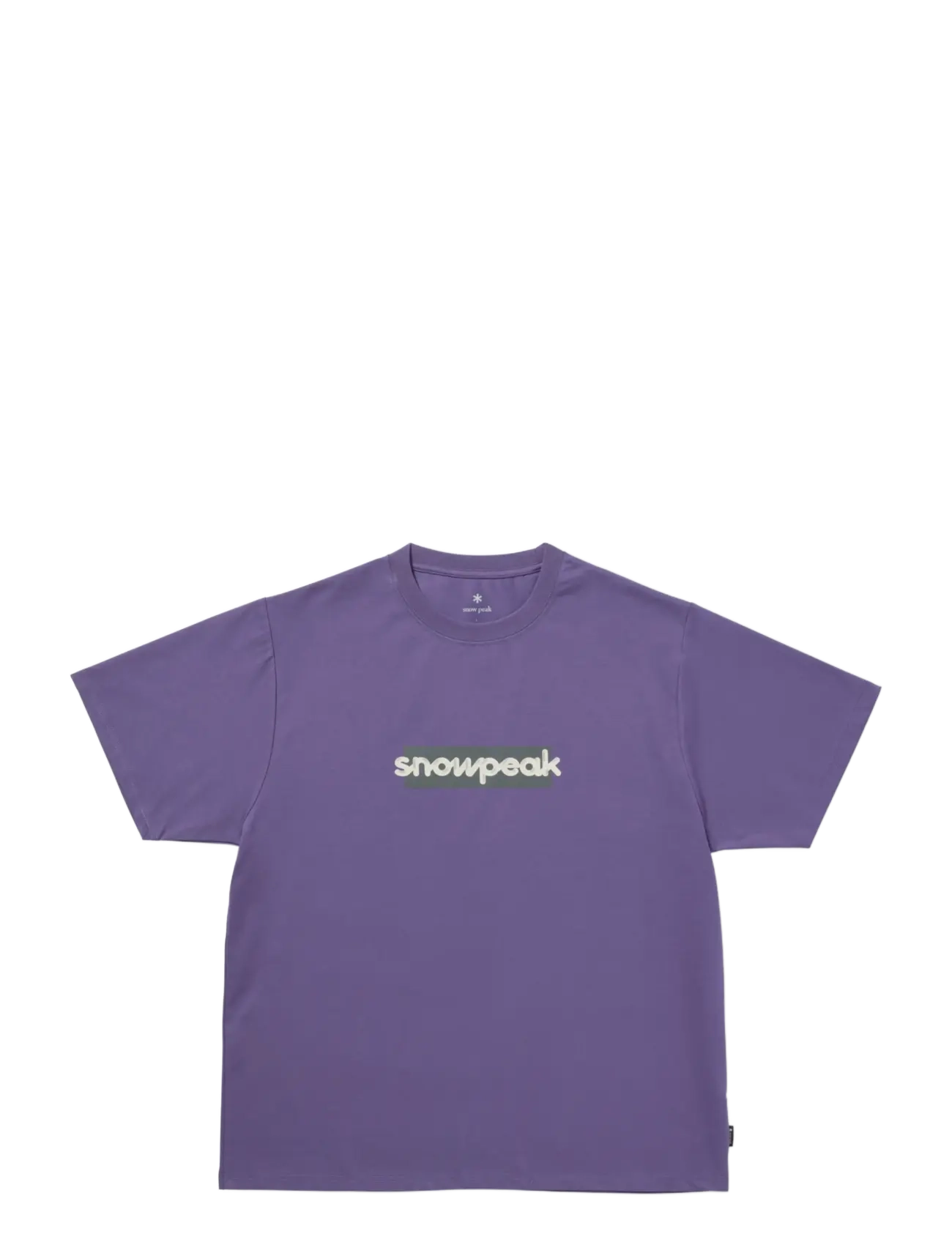 SNOW PEAK SP Reflective Typography T-Shirt - SNOW PEAK - PURPLE / purple