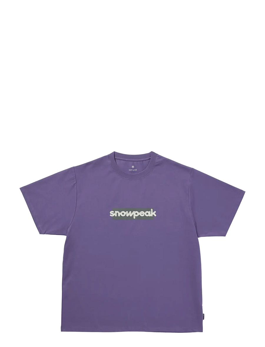 SNOW PEAK - SP Reflective Typography T-Shirt - purple - 1