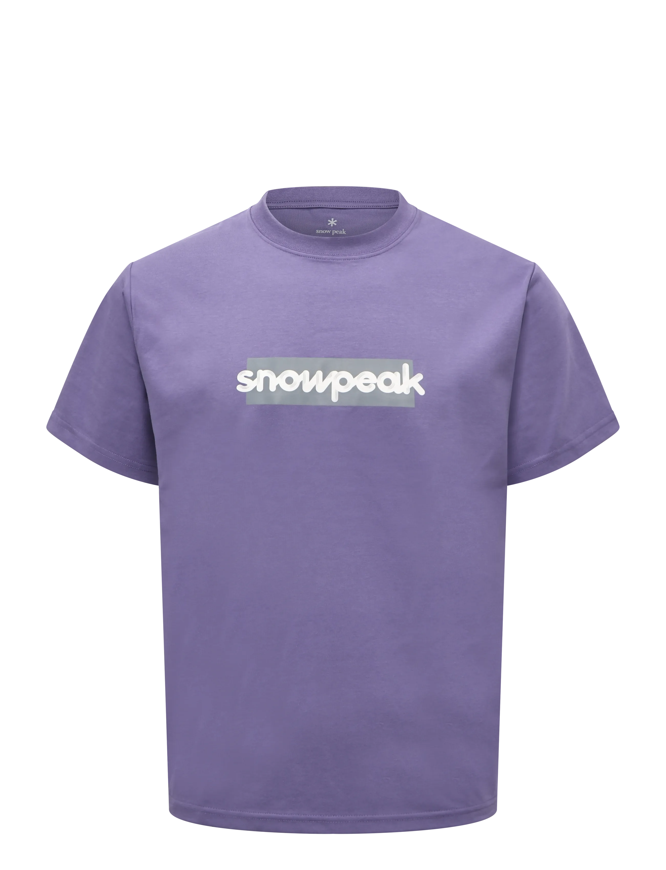 SNOW PEAK SP Reflective Typography T-Shirt - SNOW PEAK - PURPLE / purple