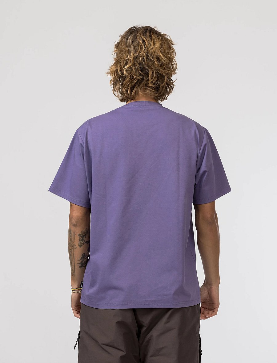 SNOW PEAK - SP Reflective Typography T-Shirt - purple - 0