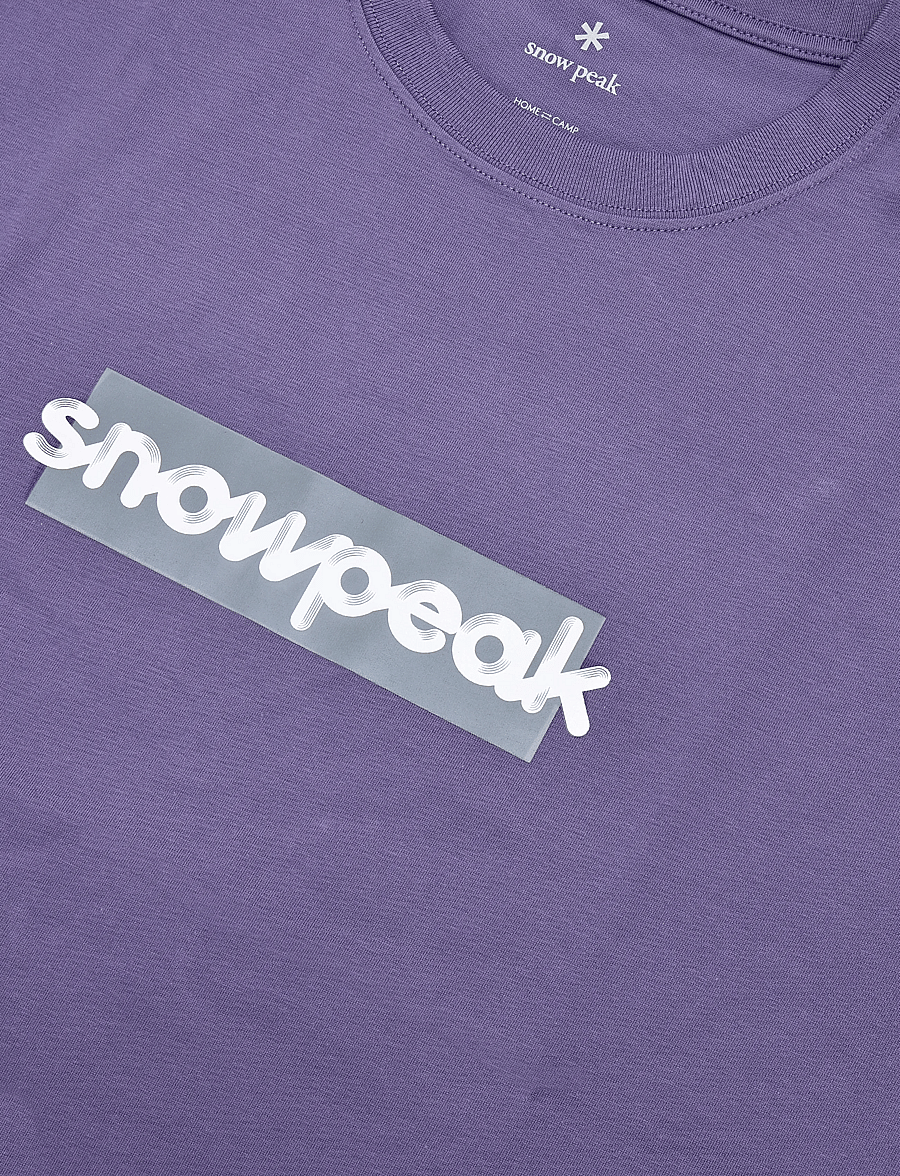 SNOW PEAK - SP Reflective Typography T-Shirt - tops & t-shirts - purple - 3