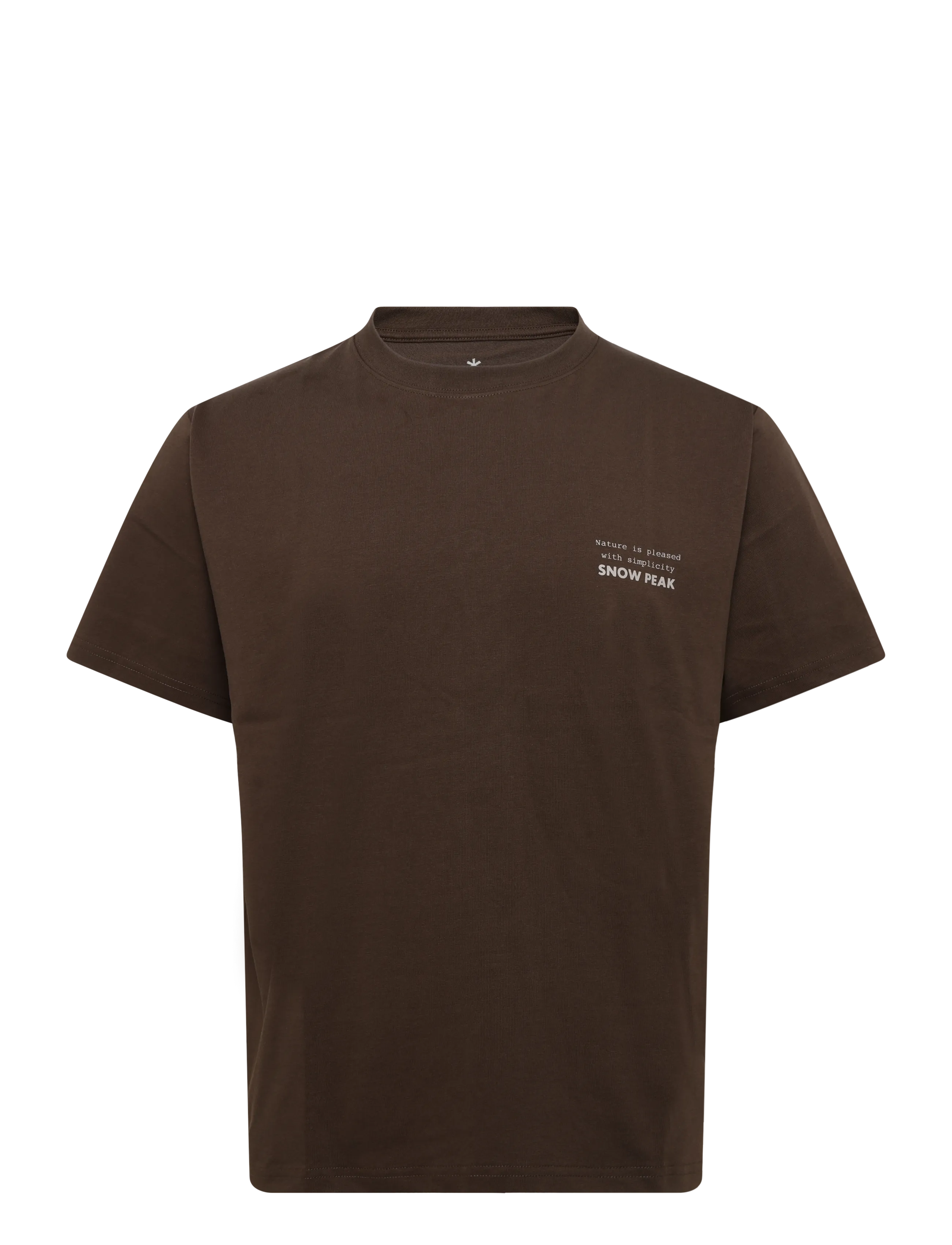 SNOW PEAK Elemental Balance T-Shirt - Vis alt - BROWN / brown