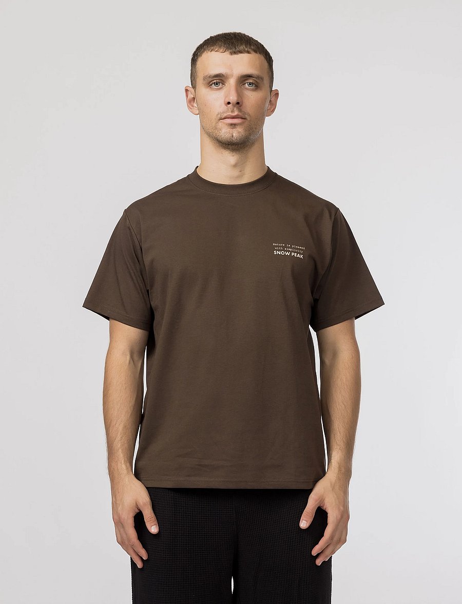 SNOW PEAK - Elemental Balance T-Shirt - brown - 0