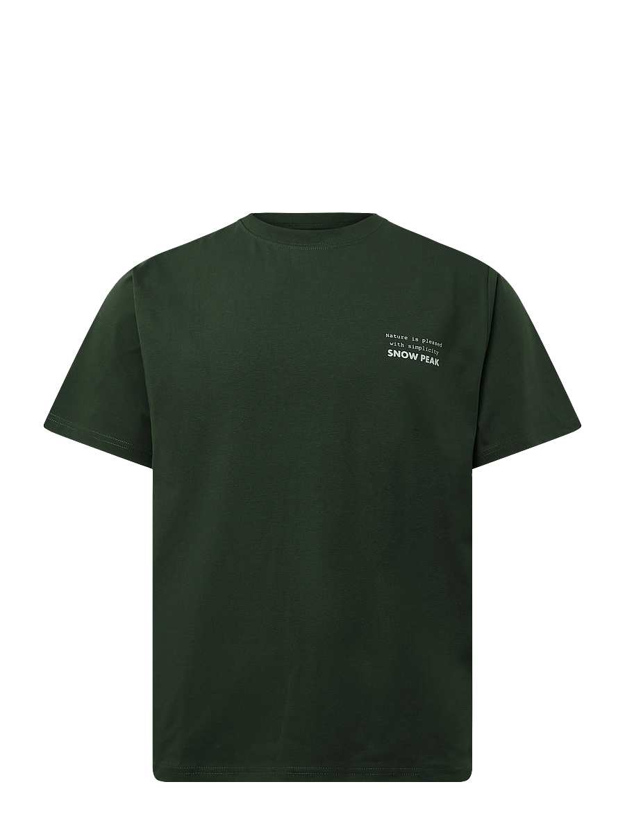 SNOW PEAK - Elemental Balance T-Shirt - t-shirts - dark green - 1