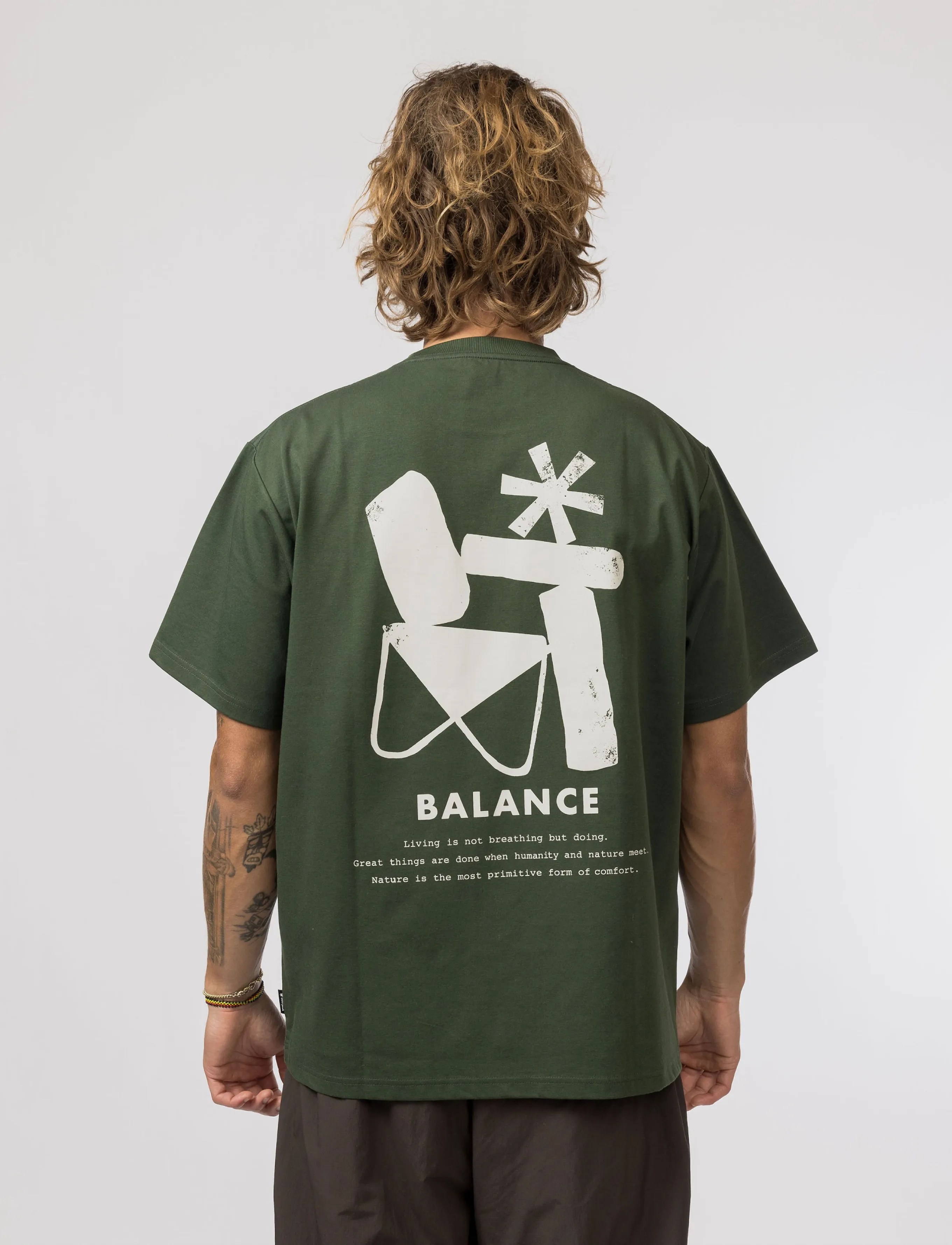 SNOW PEAK - Elemental Balance T-Shirt - kurzärmelige - dark green - 3