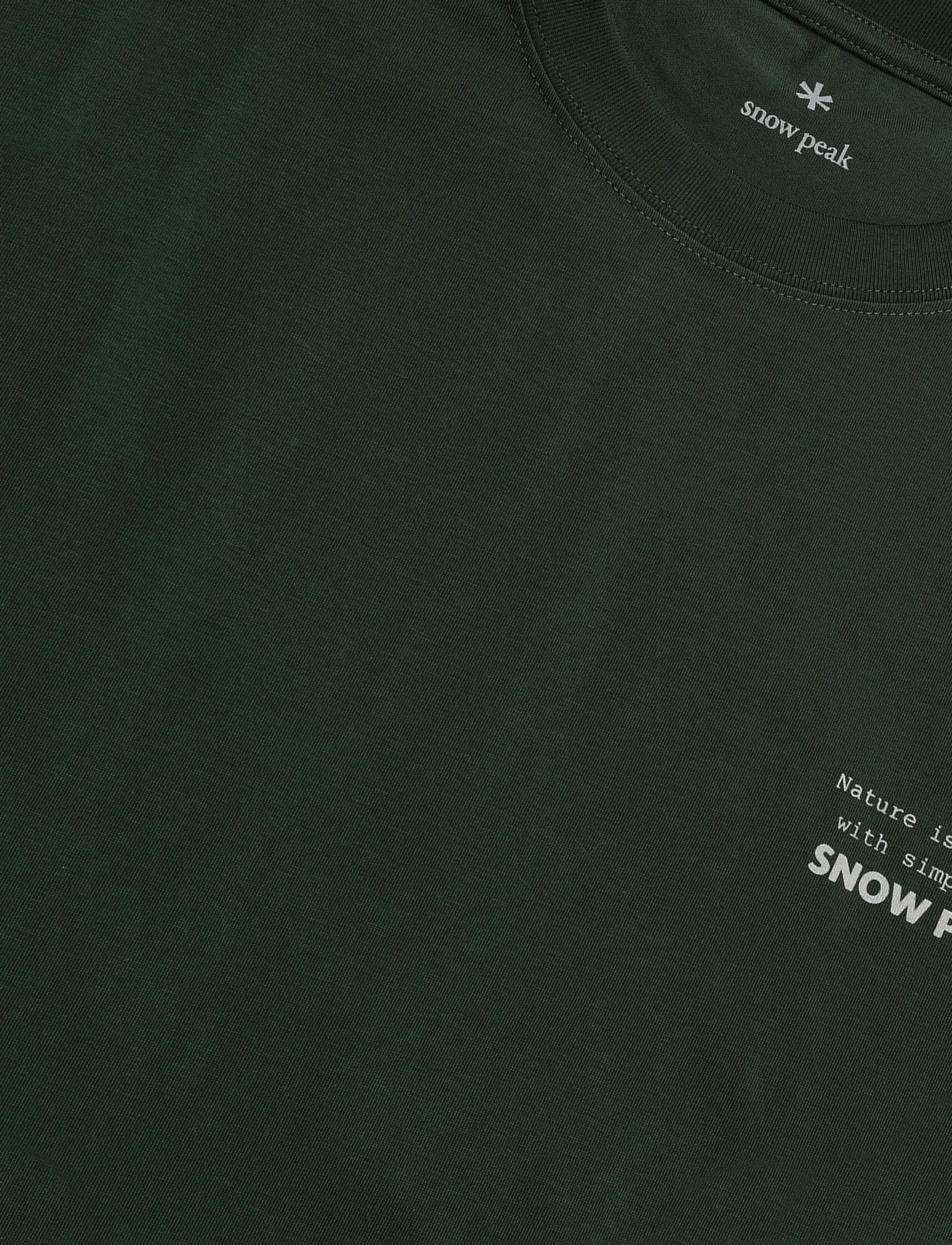 SNOW PEAK - Elemental Balance T-Shirt - kurzärmelige - dark green - 4