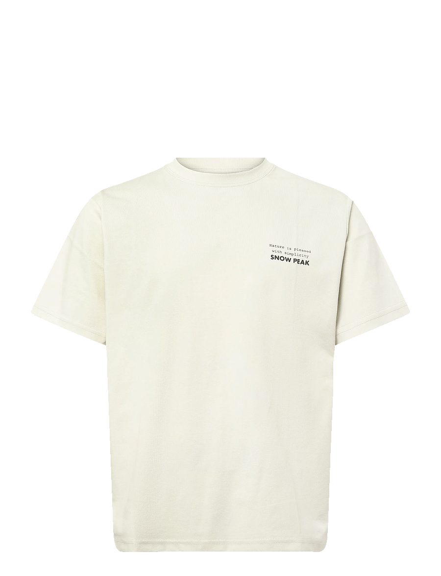 SNOW PEAK - Elemental Balance T-Shirt - t-shirts - ivory - 1