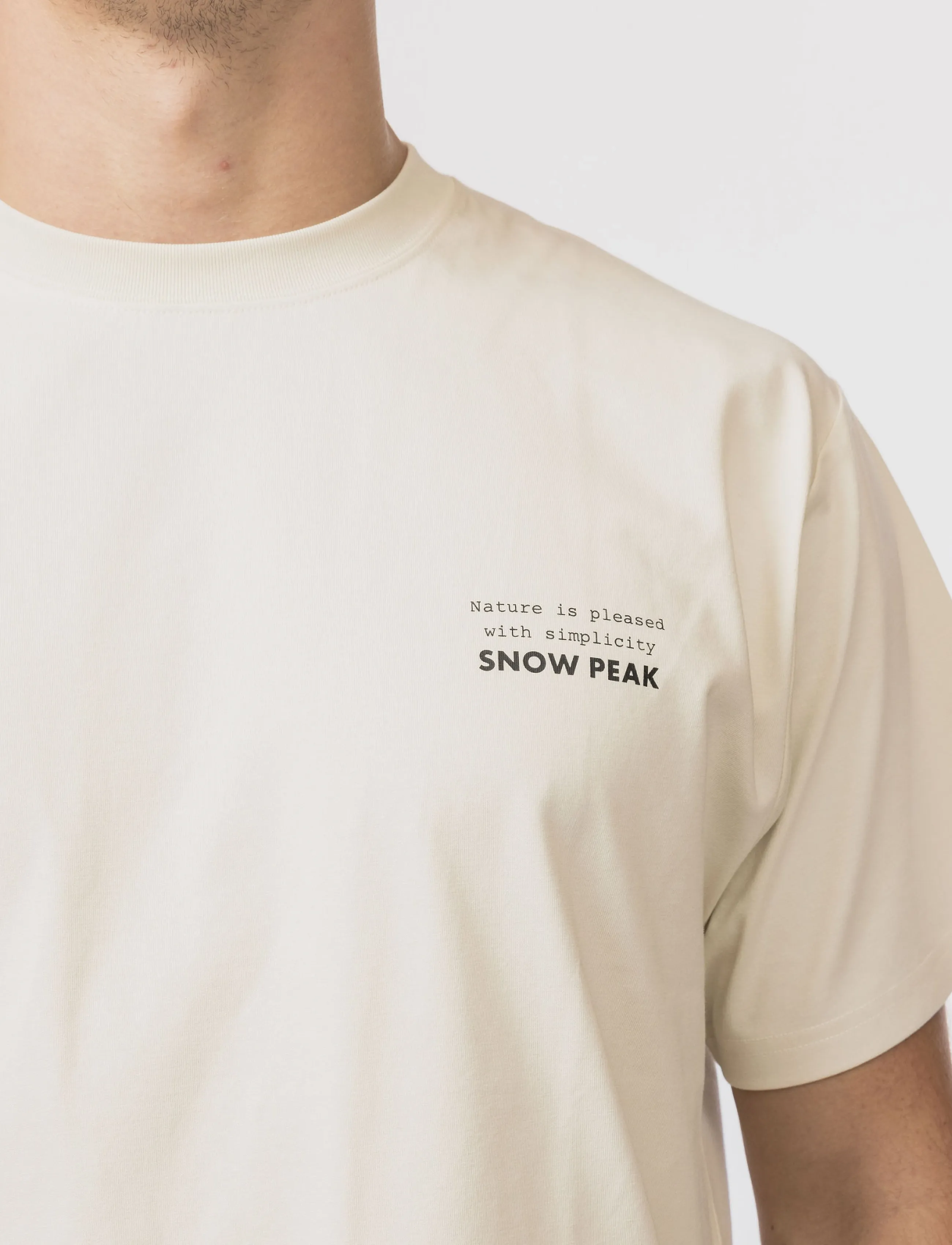 SNOW PEAK - Elemental Balance T-Shirt - kurzärmelige - ivory - 0