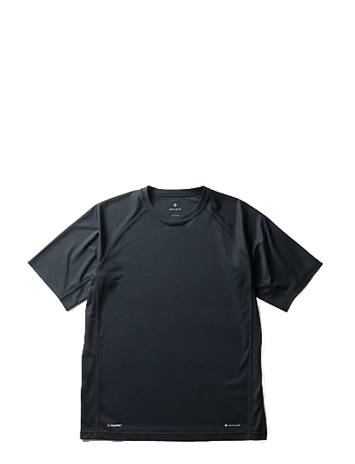 SNOW PEAK Polartec Power Dry T-Shirt - Tøj - BLACK / black