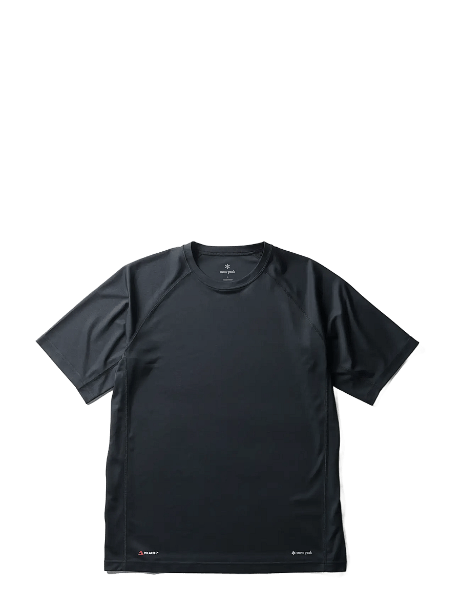 SNOW PEAK - Polartec Power Dry T-Shirt - oberteile & t-shirts - black - 1