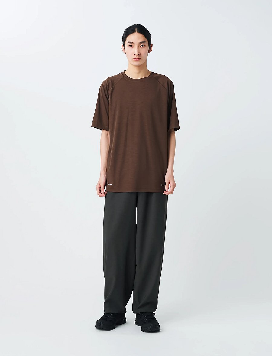 SNOW PEAK - Polartec Power Dry T-Shirt - t-shirts - brown - 0