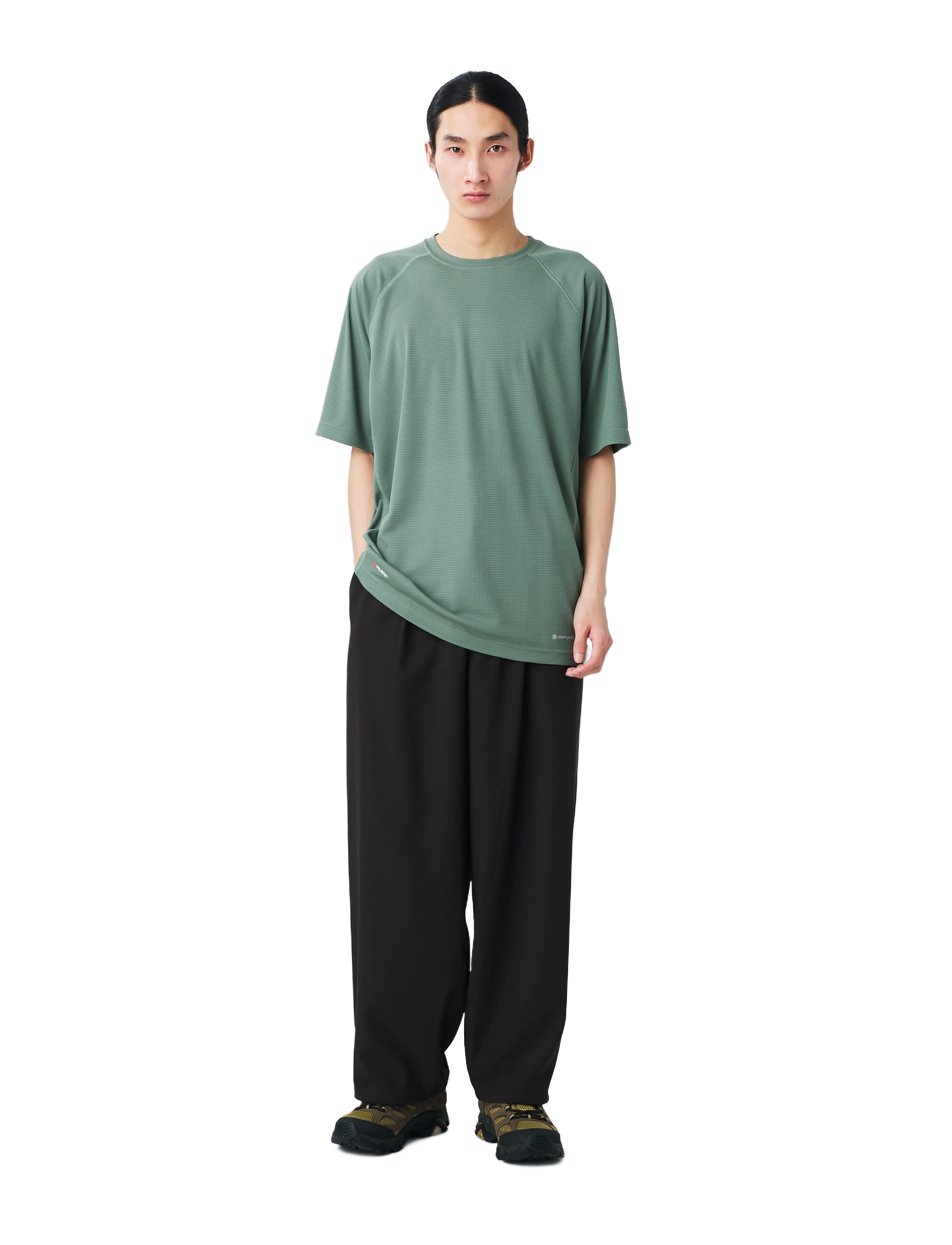 SNOW PEAK Polartec Power Dry T-Shirt, XL, Khaki green, Sport Overdele > Sport T-shirts, Herre